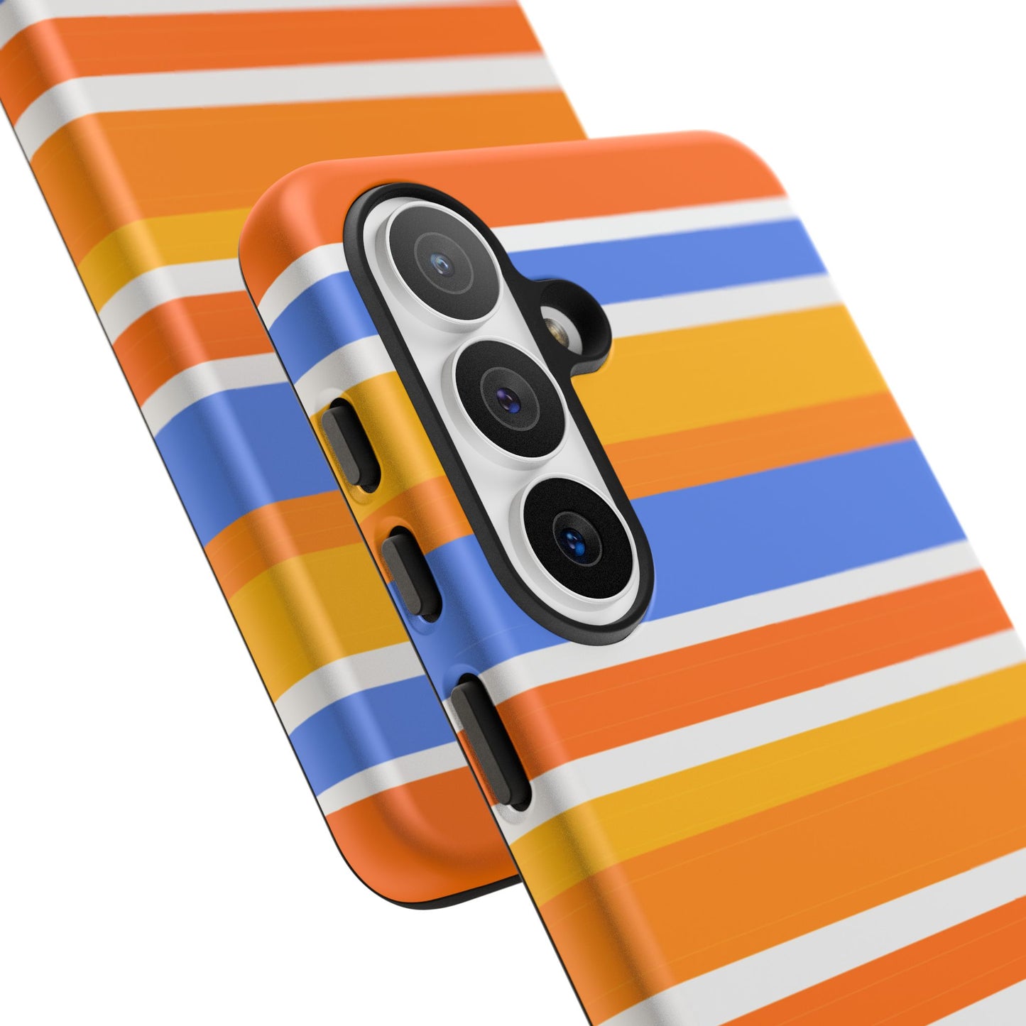 Citrus Orange Stripes Phone Case| Tough Case