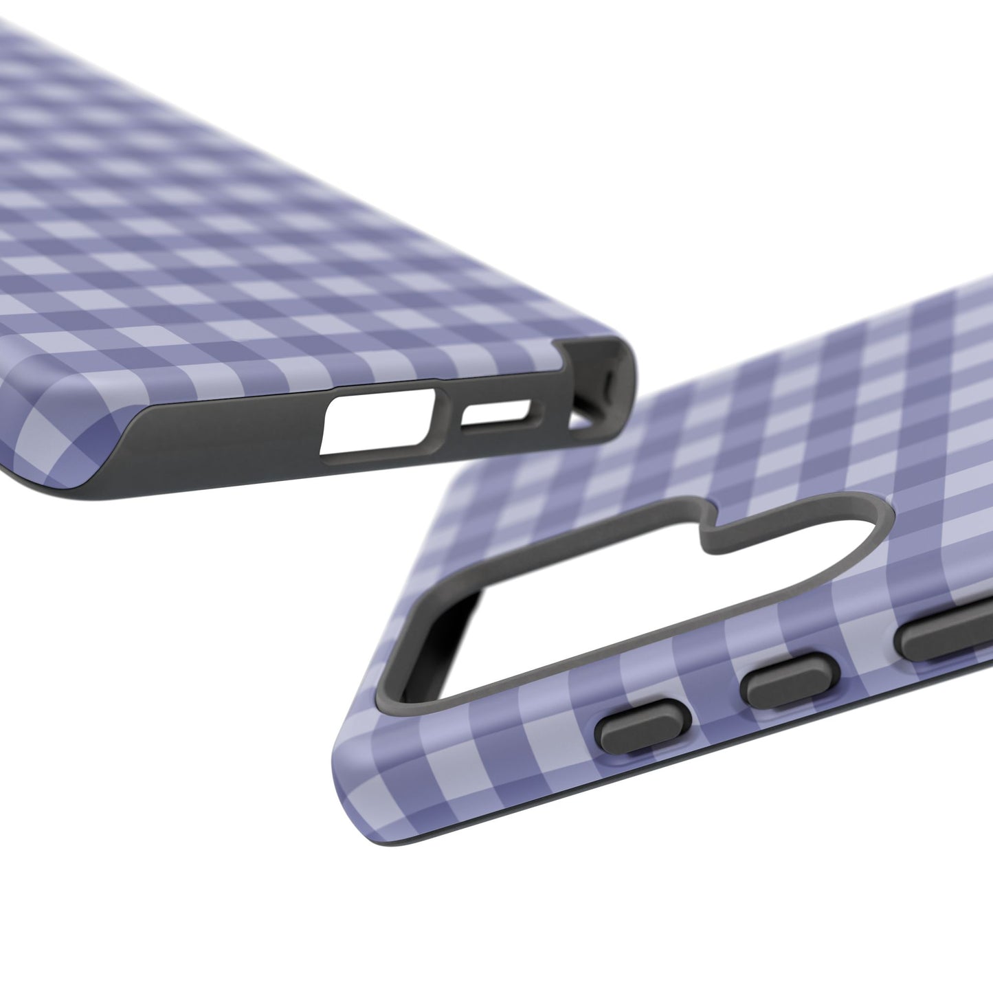 Phone Case, Navy Gingham Design, Tough Phone Case