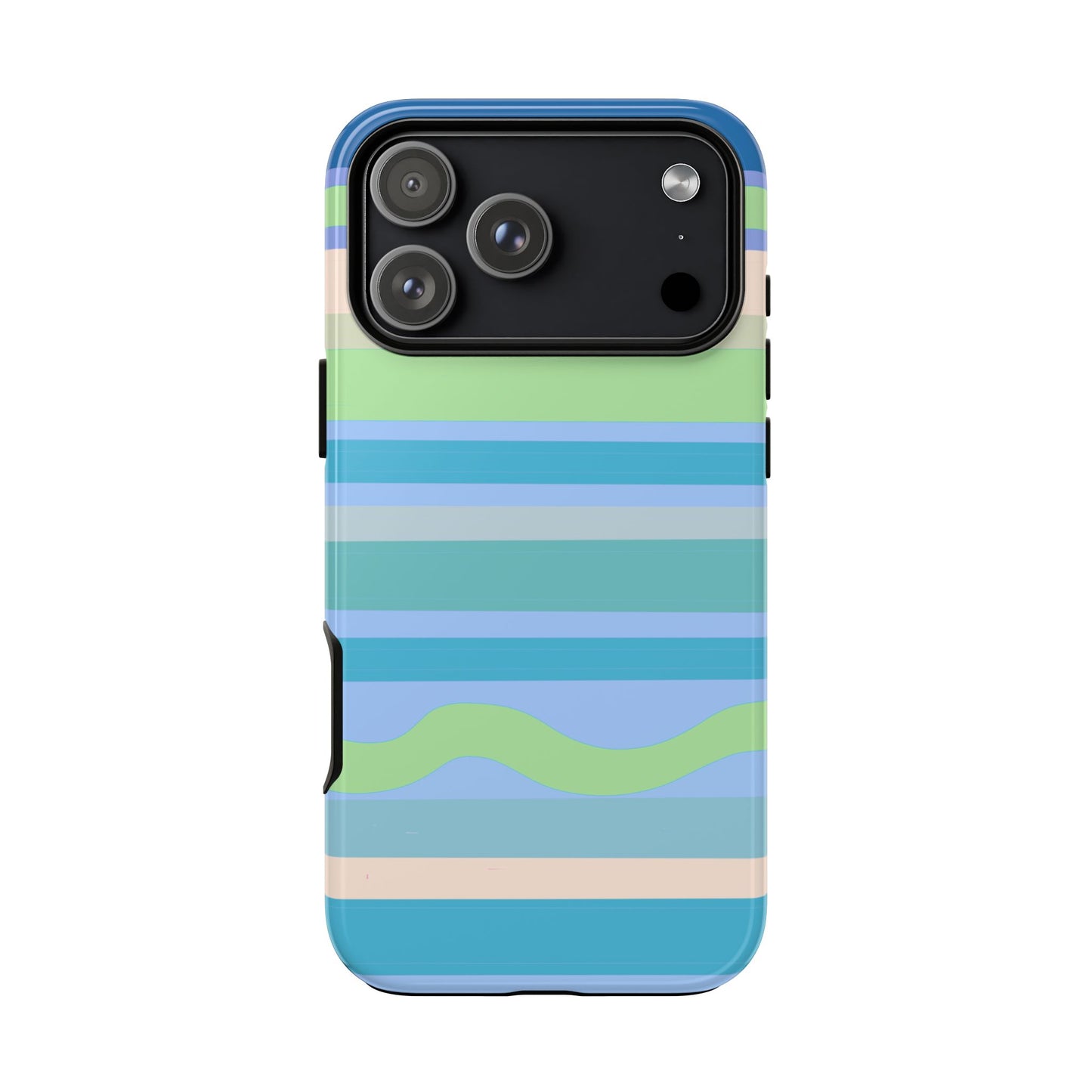 Cool Blue Stripes Phone Case| Tough Case
