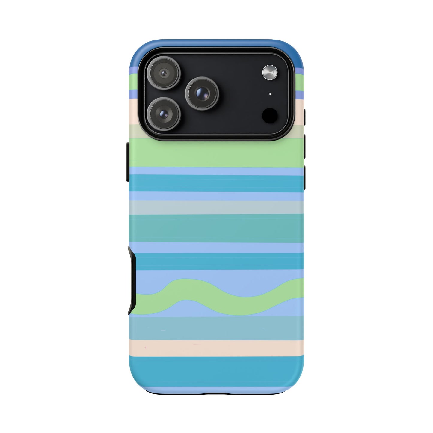 Cool Blue Stripes Phone Case| Tough Case
