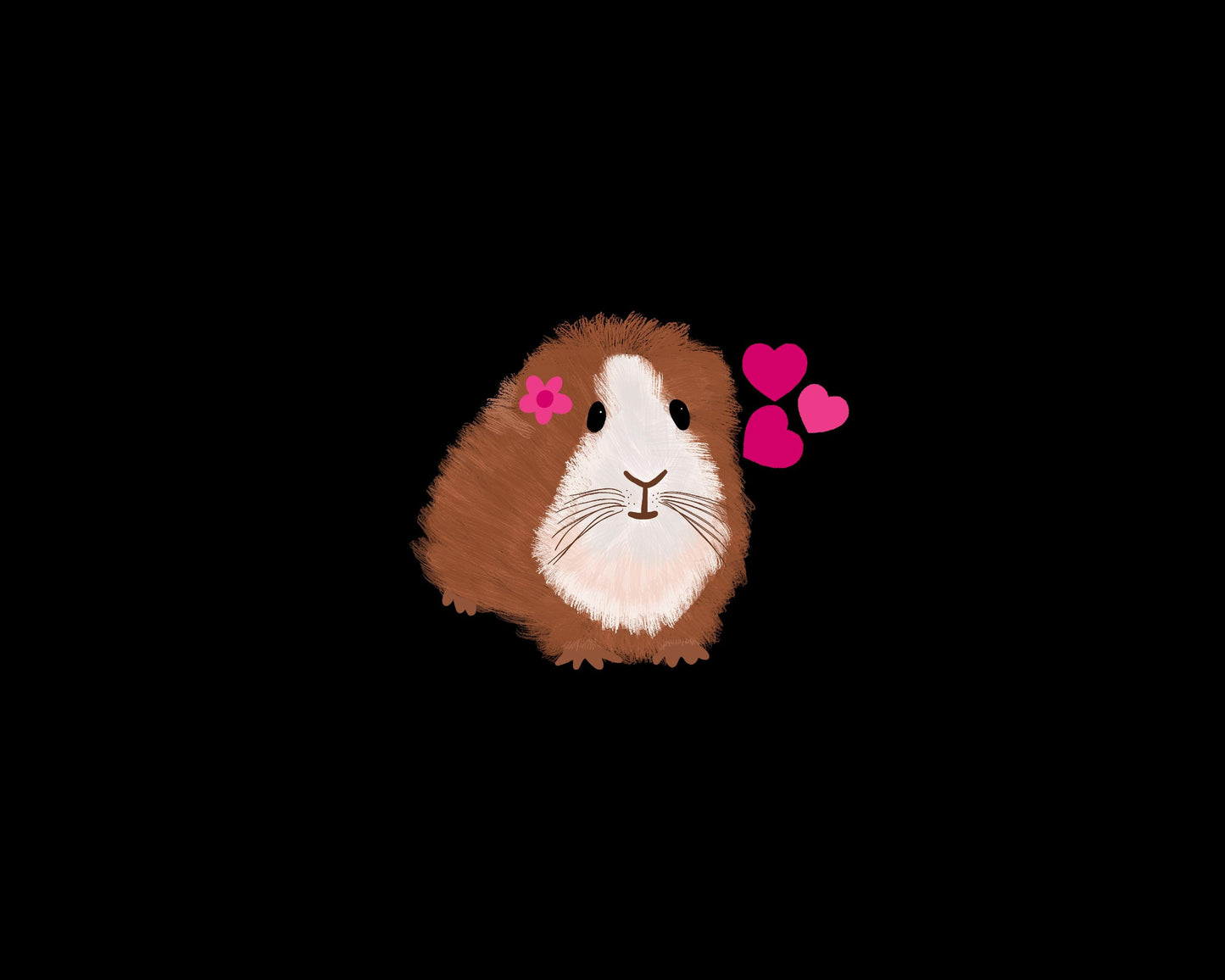 Washi Tape, Guinea Pig Design on Pink, 1.5 Centimeters x 10 Centimeters