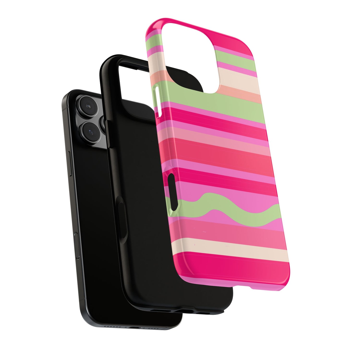 Candyland Pink Stripes Phone Case| Tough Case