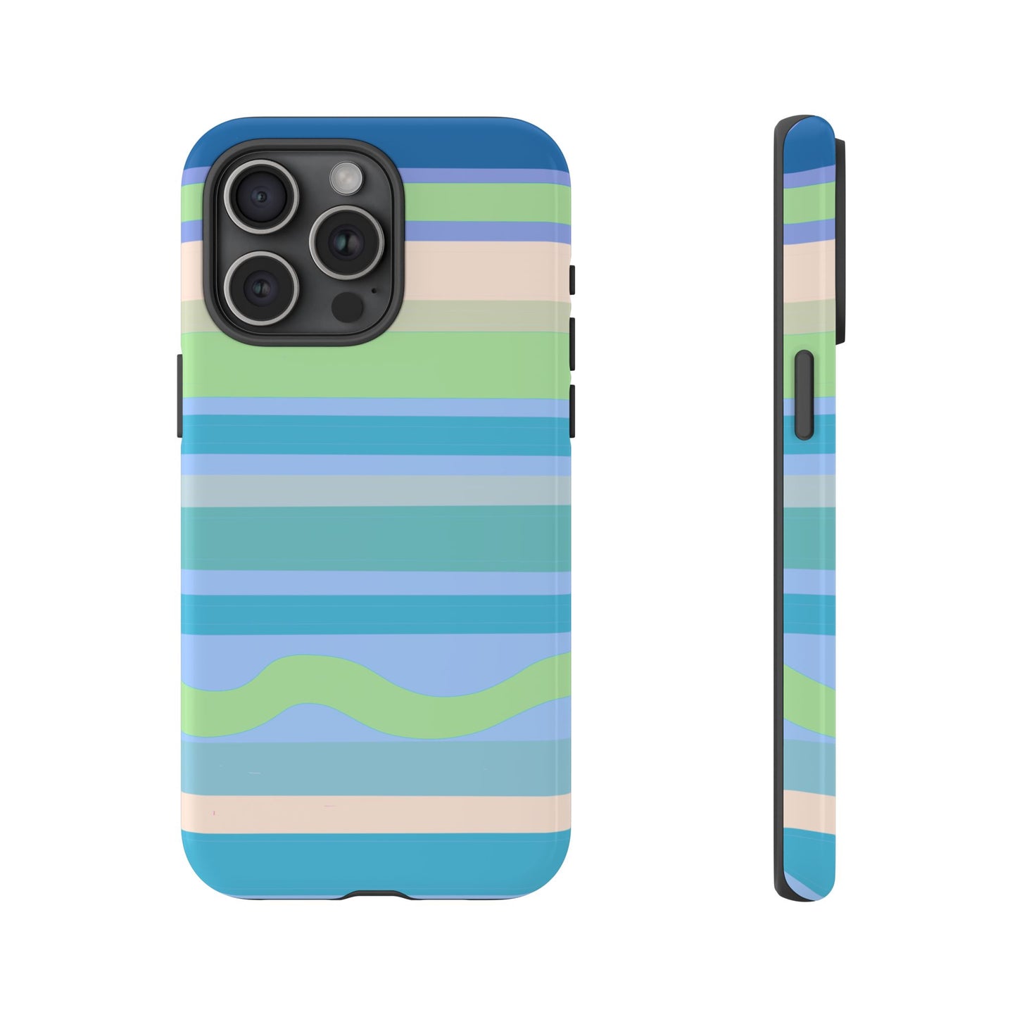 Cool Blue Stripes Phone Case| Tough Case