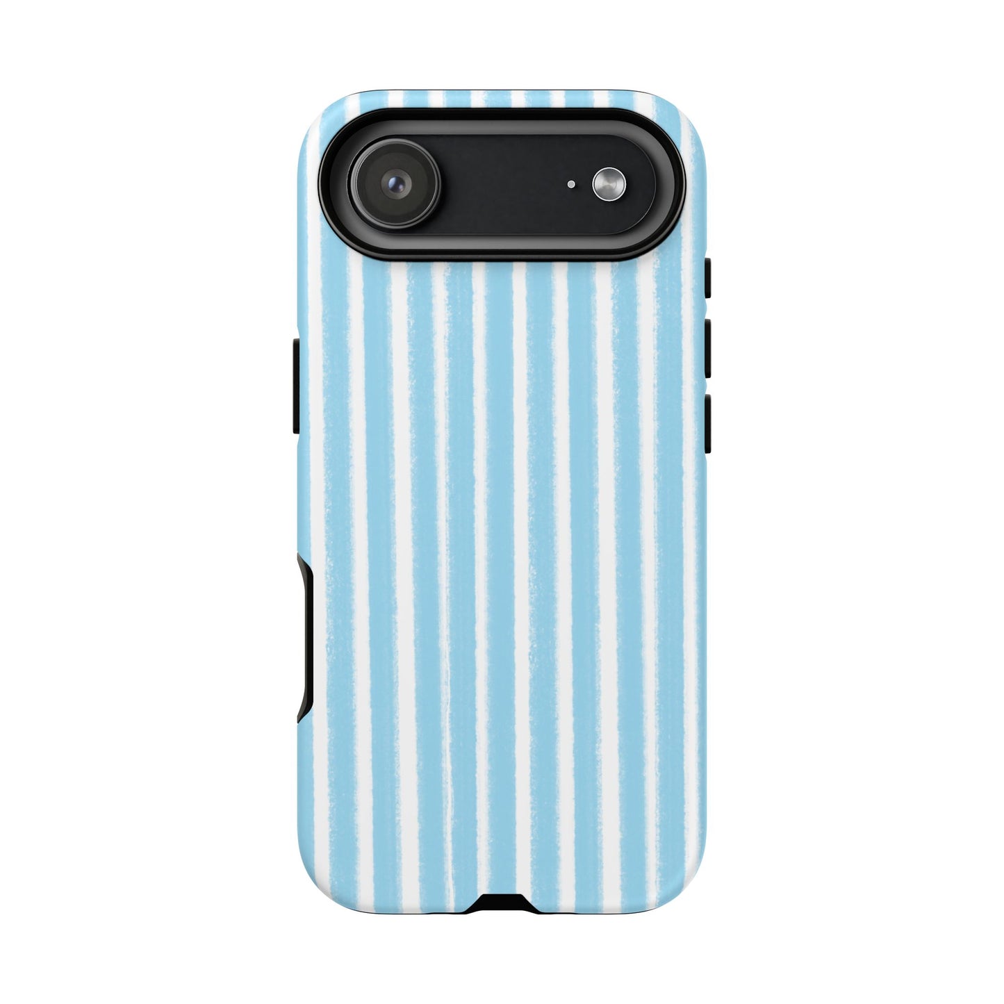 Phone Case, Messy Blue Stripes Design, Tough Phone Case