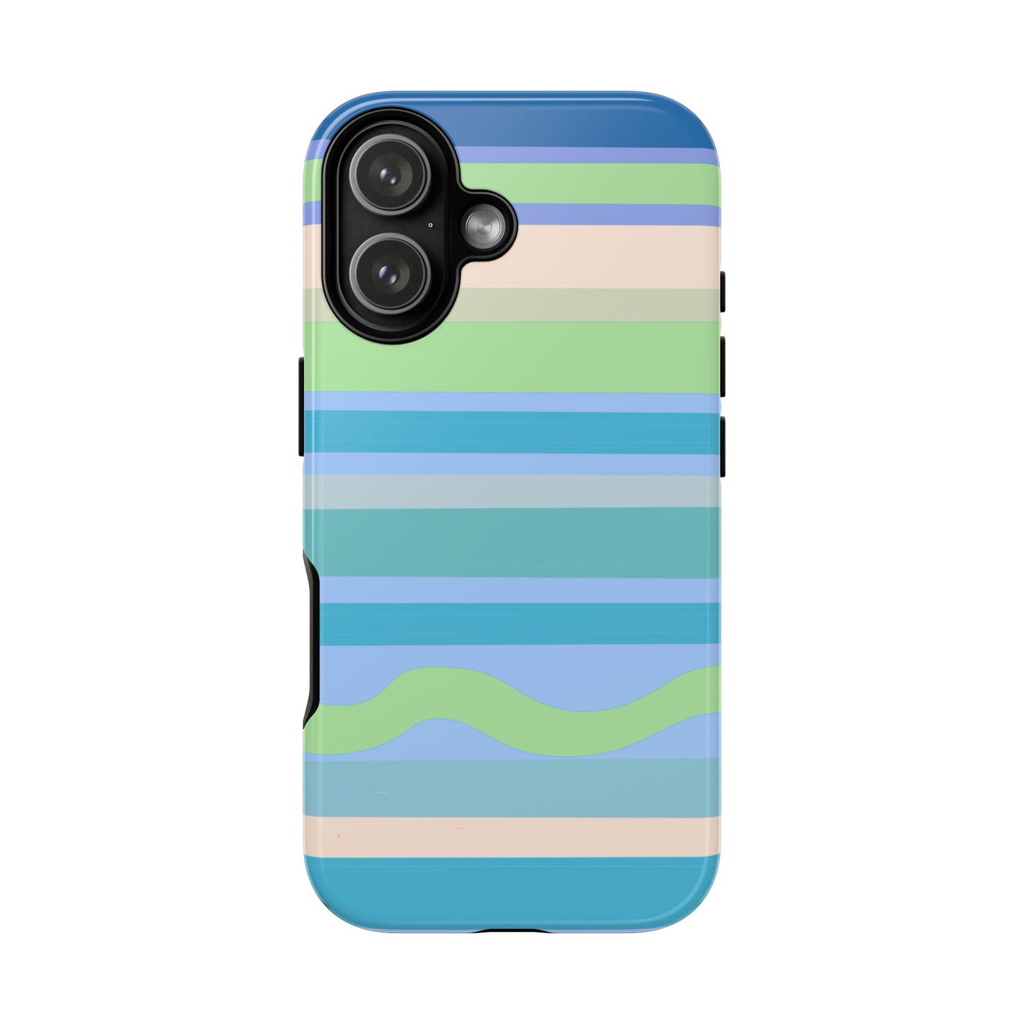 Cool Blue Stripes Phone Case| Tough Case