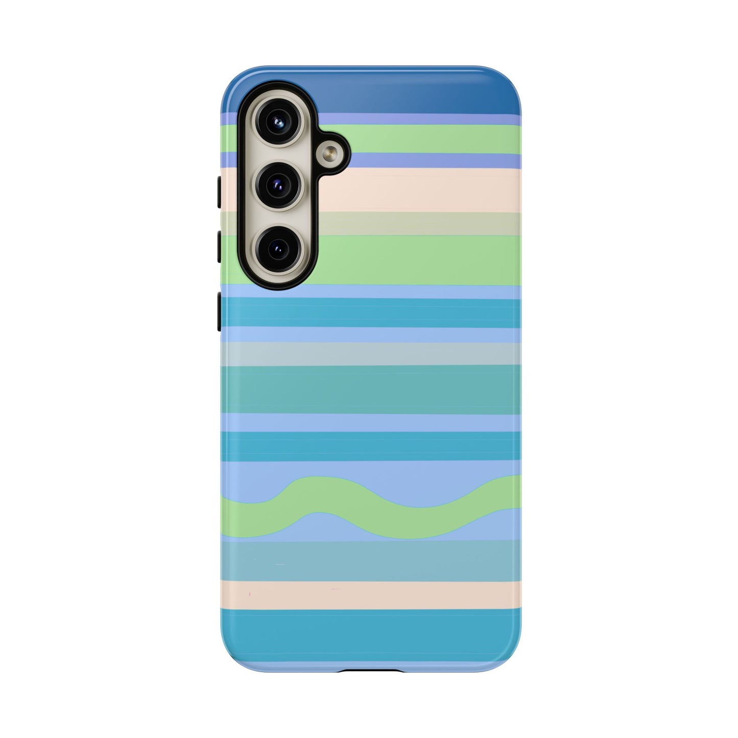 Cool Blue Stripes Phone Case| Tough Case