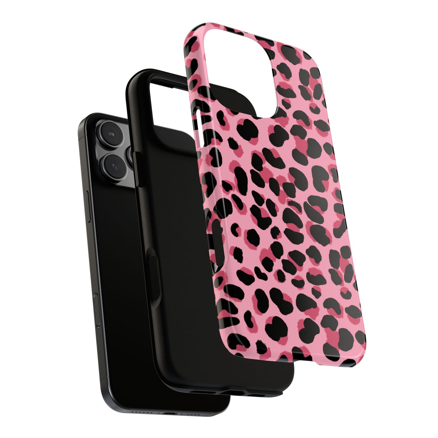 Phone Case, Pink Leopard Print Design, Tough Phone Case