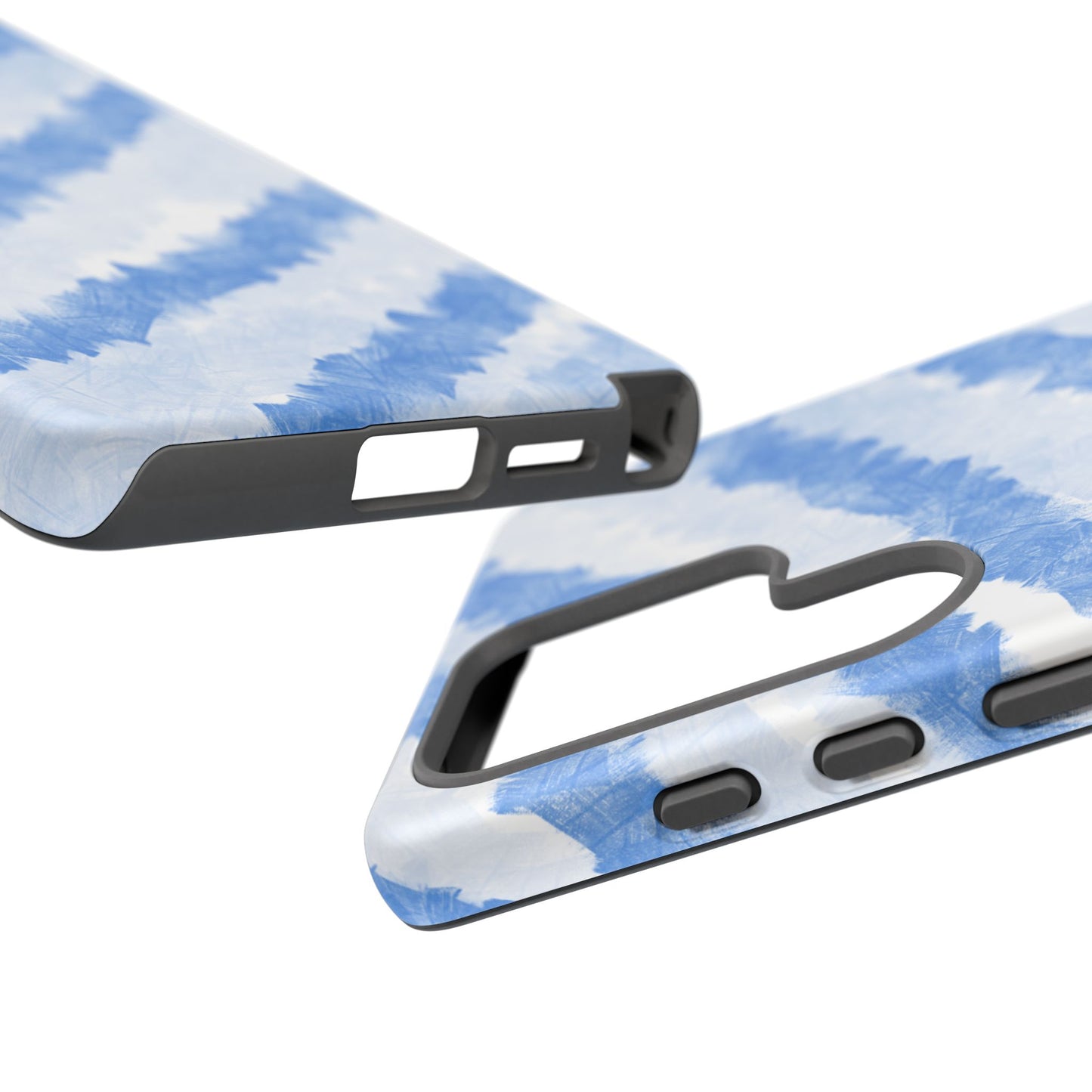 Chunky Blue Stripes Phone Case| Tough Case