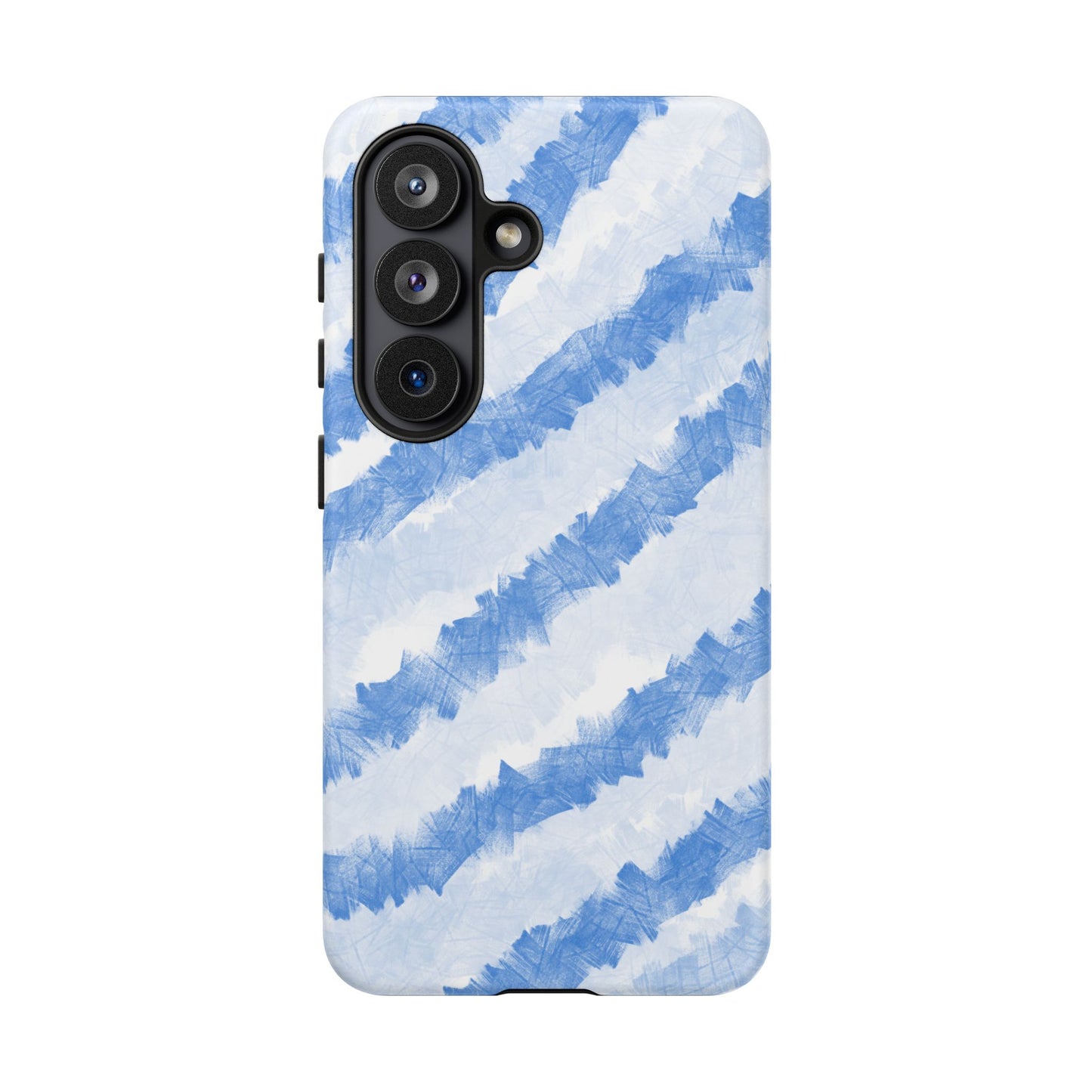 Chunky Blue Stripes Phone Case| Tough Case