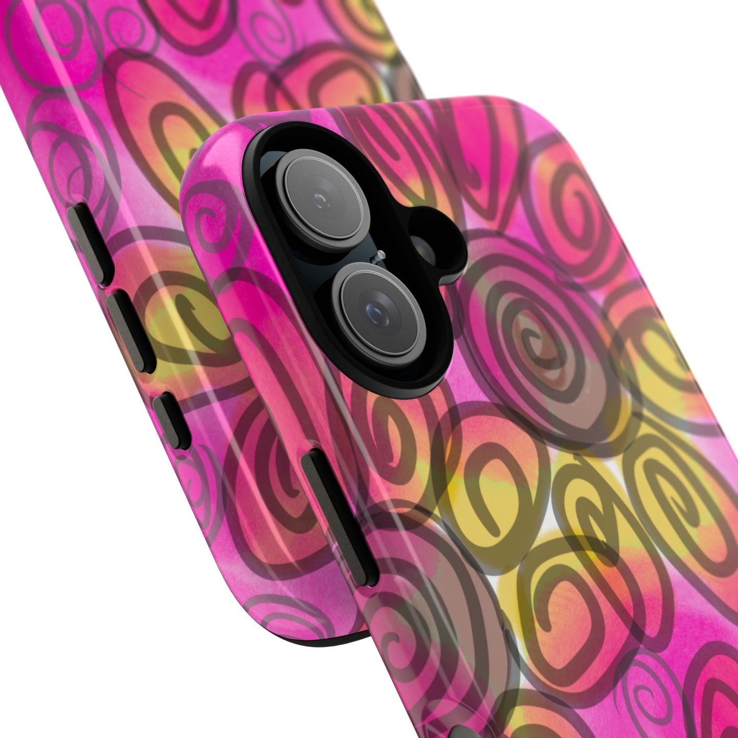 Wonky Pink Floral Phone Case| Tough Case