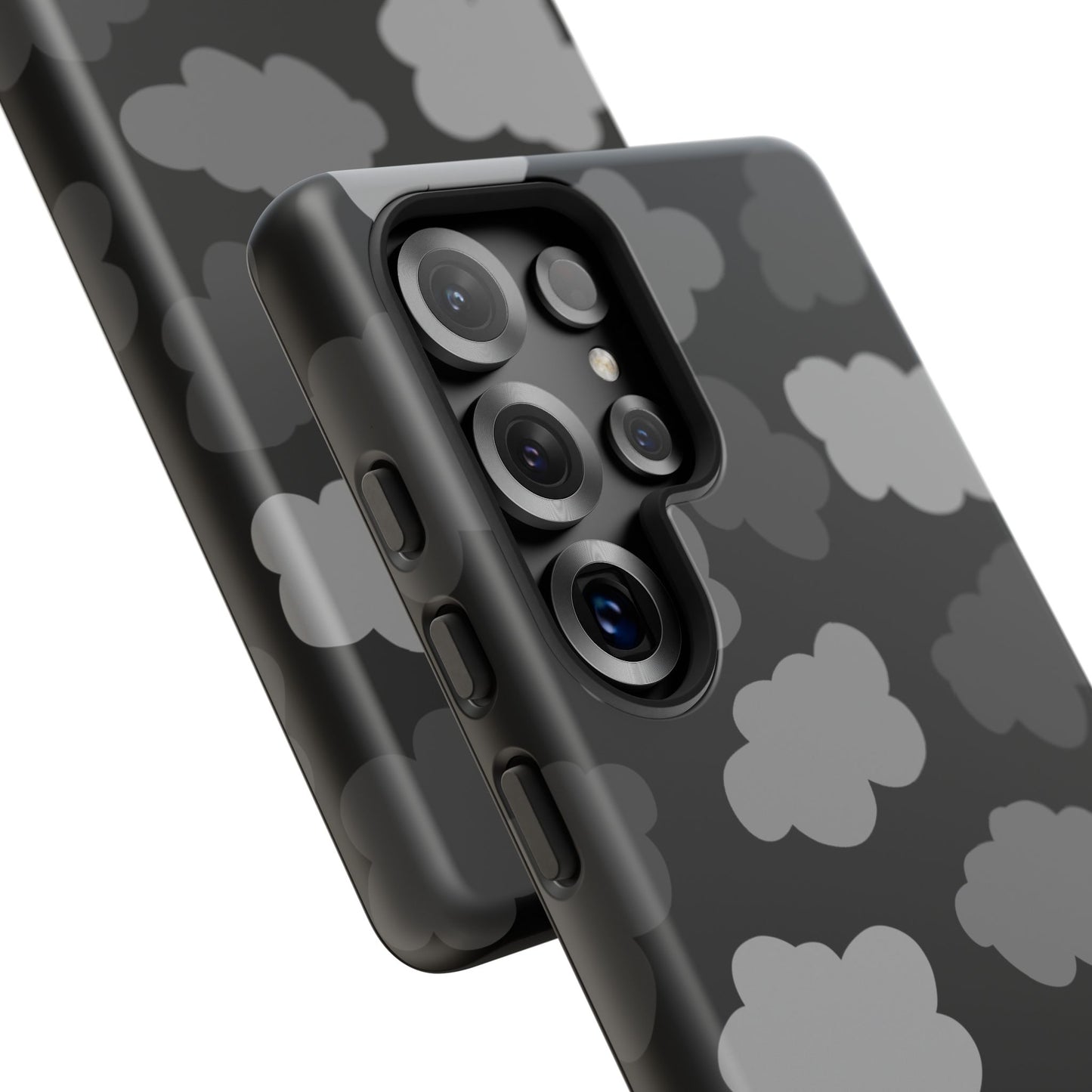 Phone Case, B & W Spooky Cloud Artistic Design, Tough Phone Case