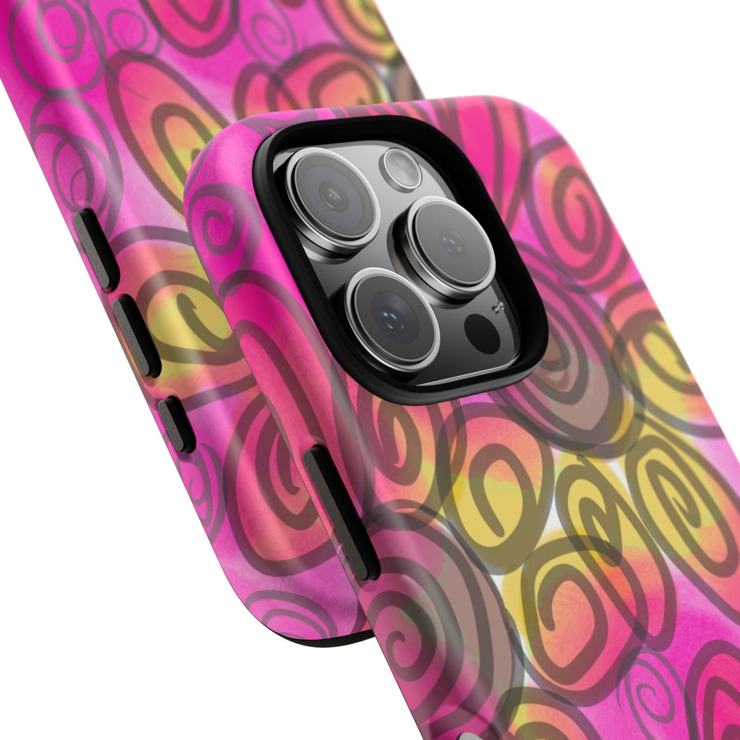 Wonky Pink Floral Phone Case| Tough Case