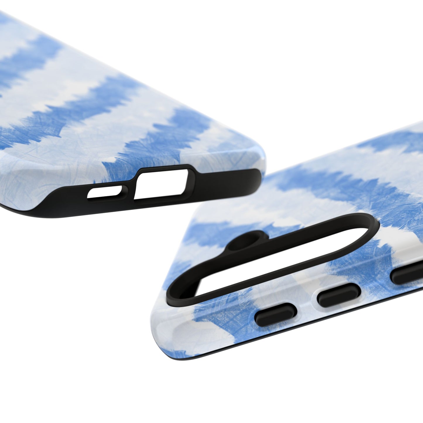 Chunky Blue Stripes Phone Case| Tough Case