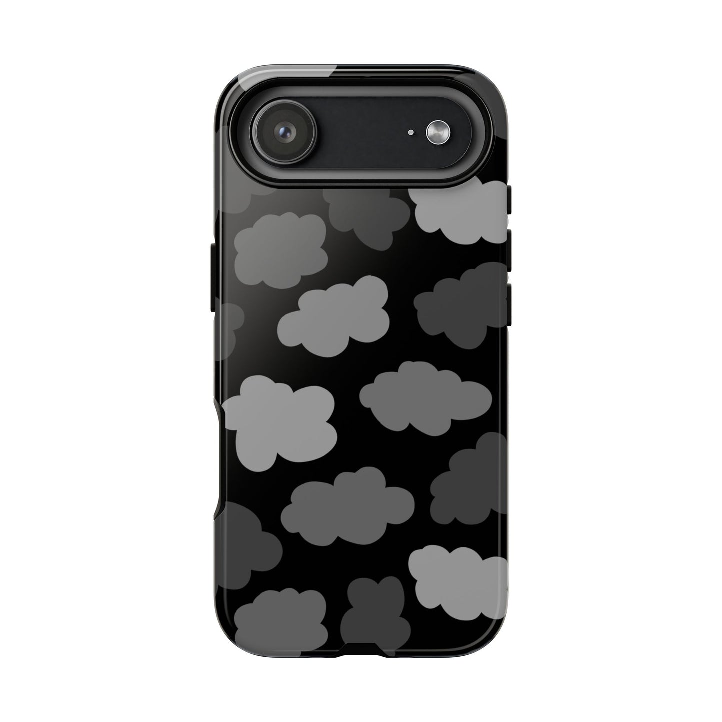 Phone Case, B & W Spooky Cloud Artistic Design, Tough Phone Case