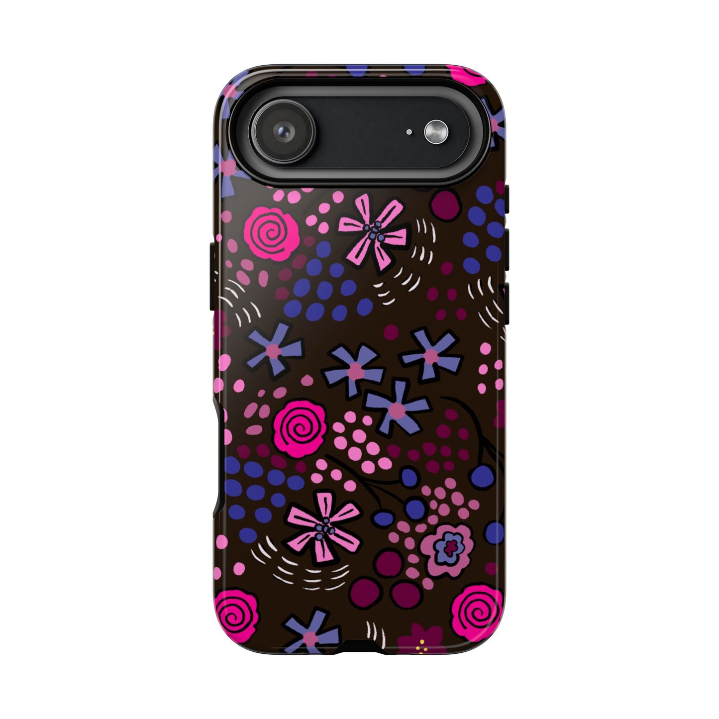 Phone Case, Deep Floral Design, Tough Phone Case