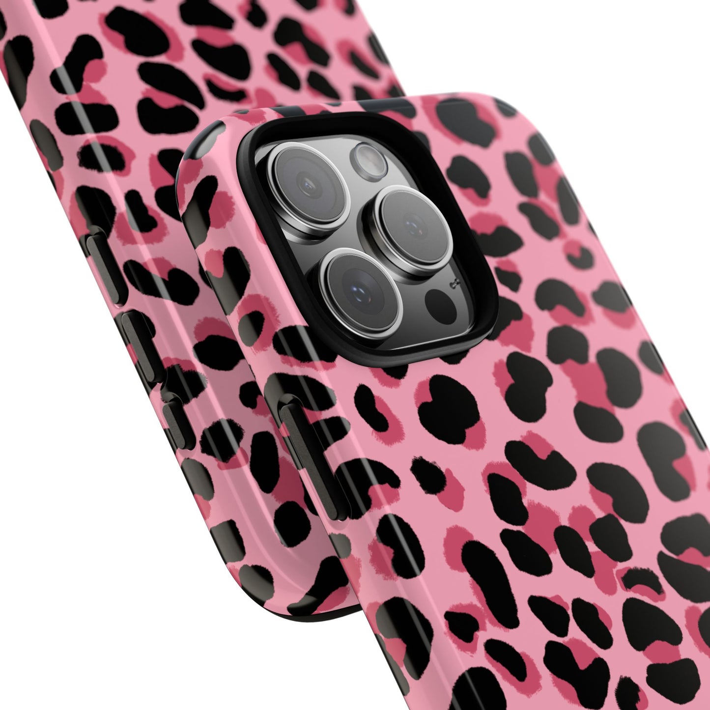 Phone Case, Pink Leopard Print Design, Tough Phone Case