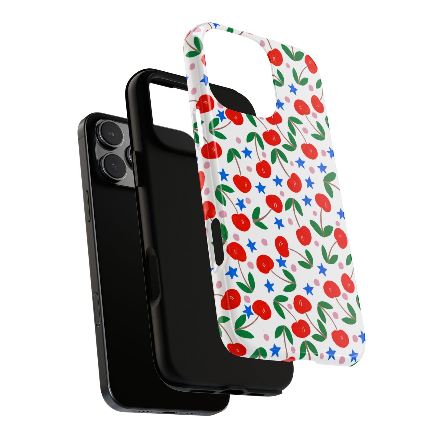 Phone Case, Cheerful Cherries Art Design, Tough Phone Case