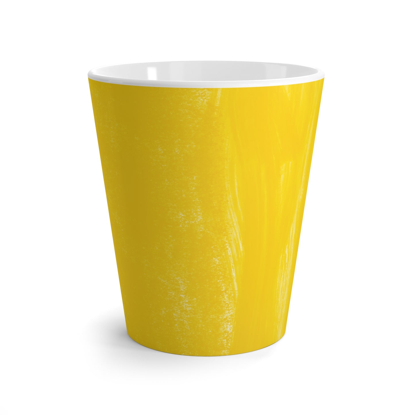 Mug, Artistic Yellow Spring Design, Latte Cup, 12 Ounce