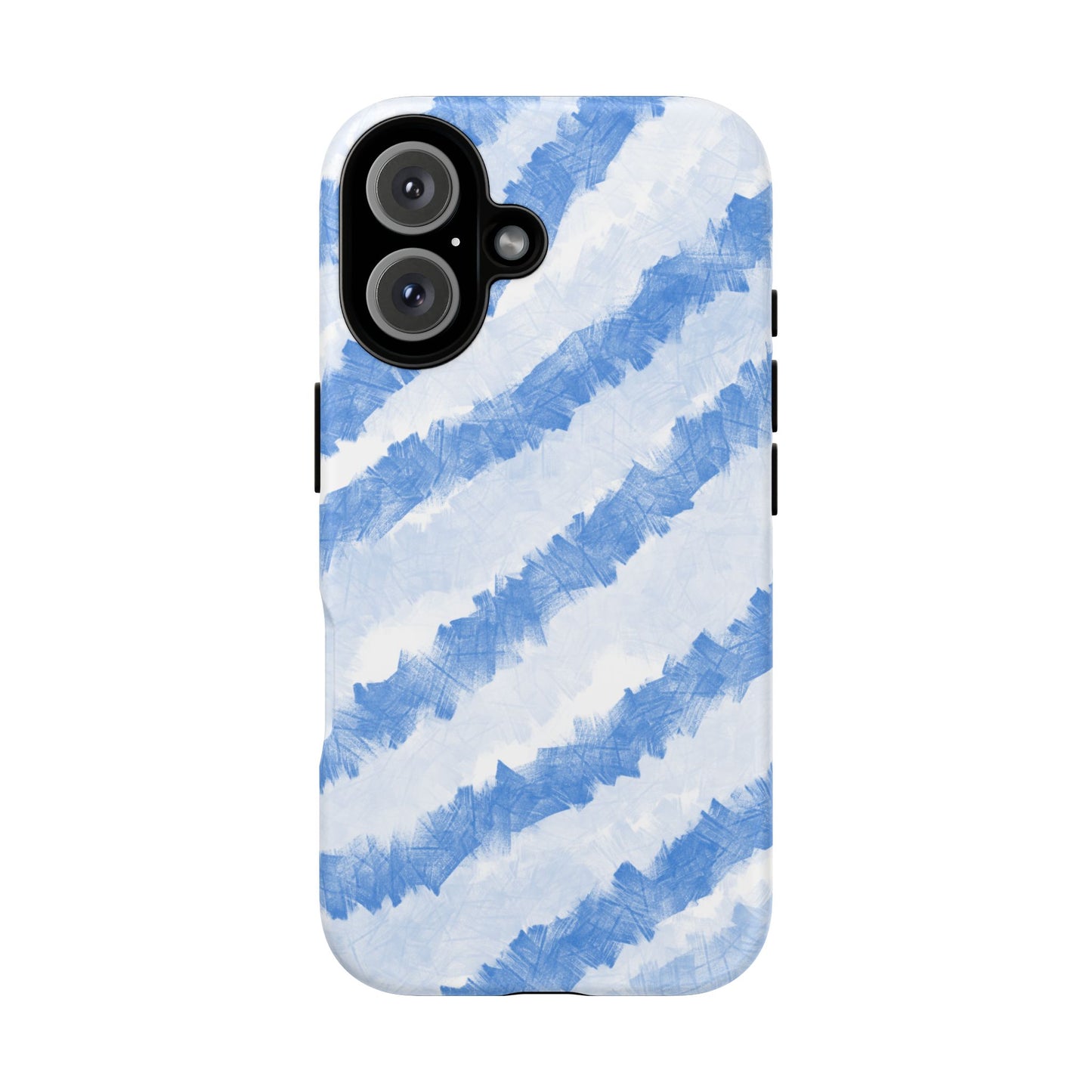 Chunky Blue Stripes Phone Case| Tough Case