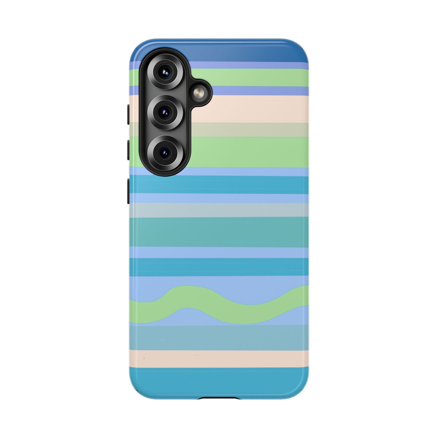 Cool Blue Stripes Phone Case| Tough Case