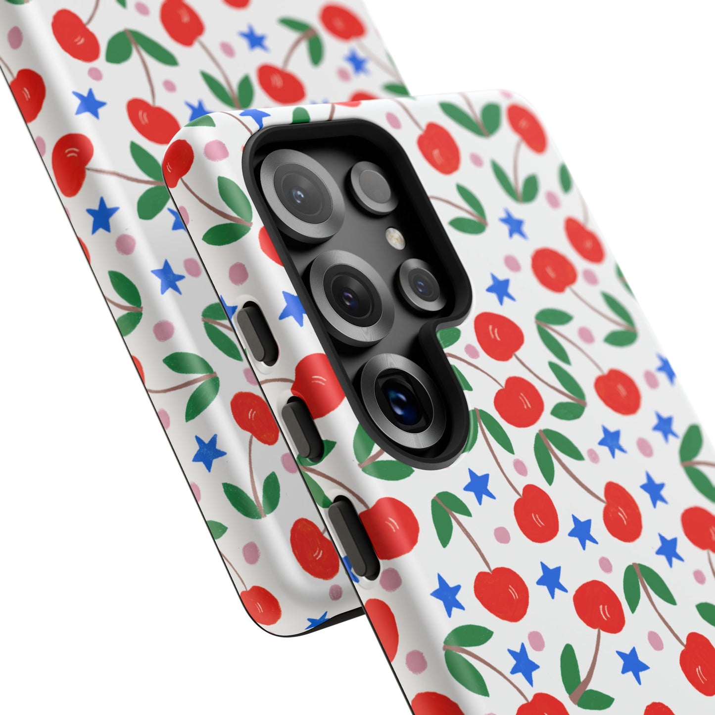 Phone Case, Cheerful Cherries Art Design, Tough Phone Case