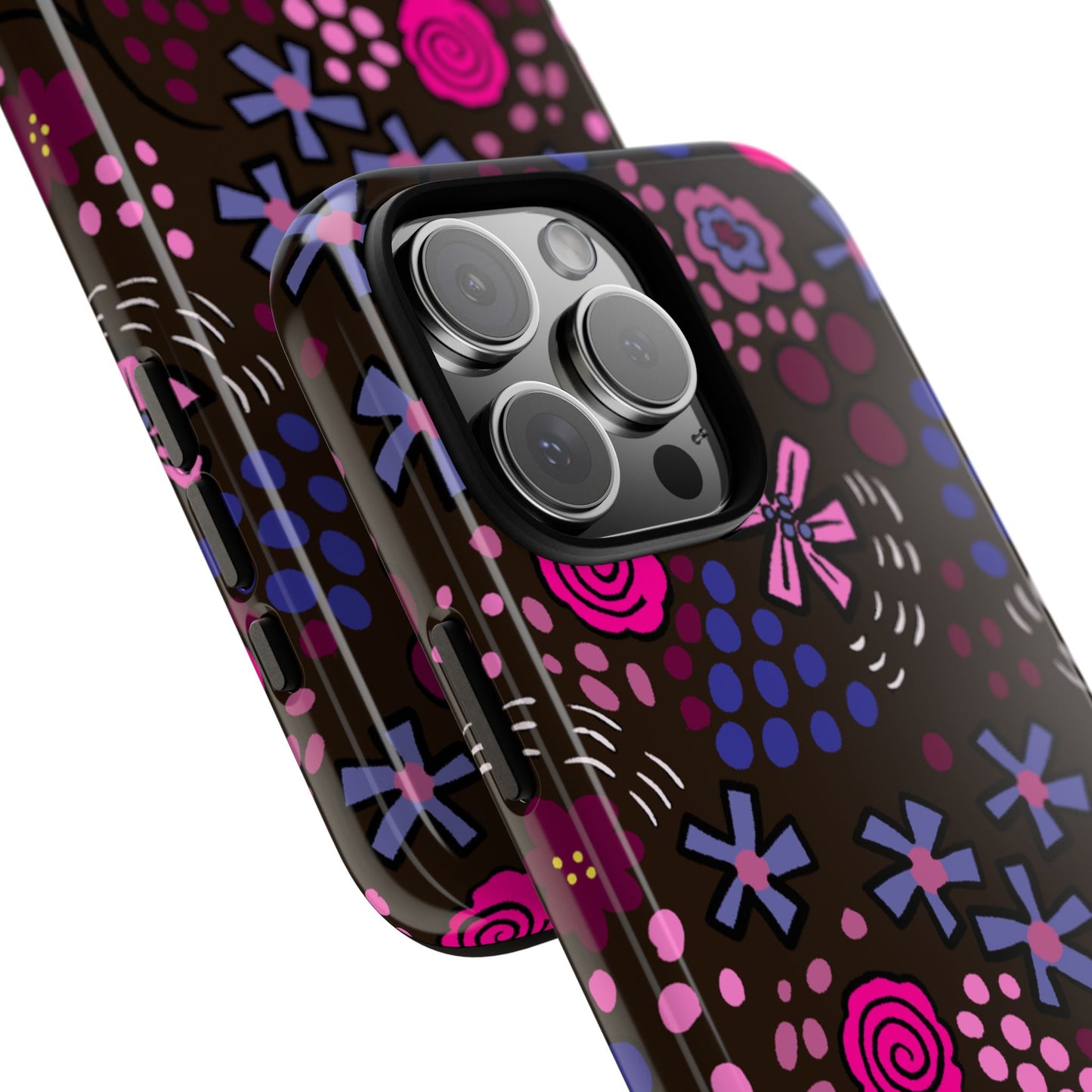 Phone Case, Deep Floral Design, Tough Phone Case