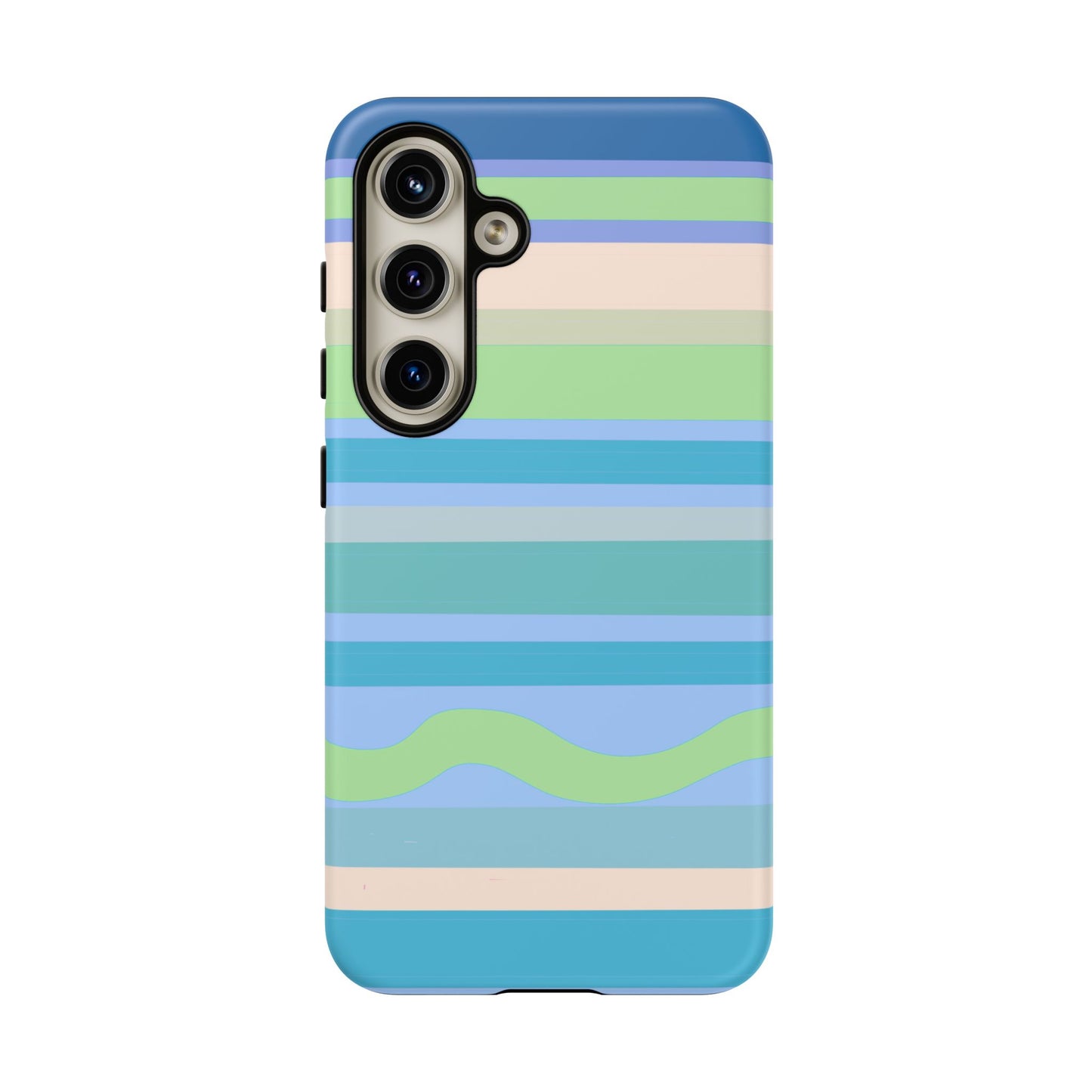 Cool Blue Stripes Phone Case| Tough Case