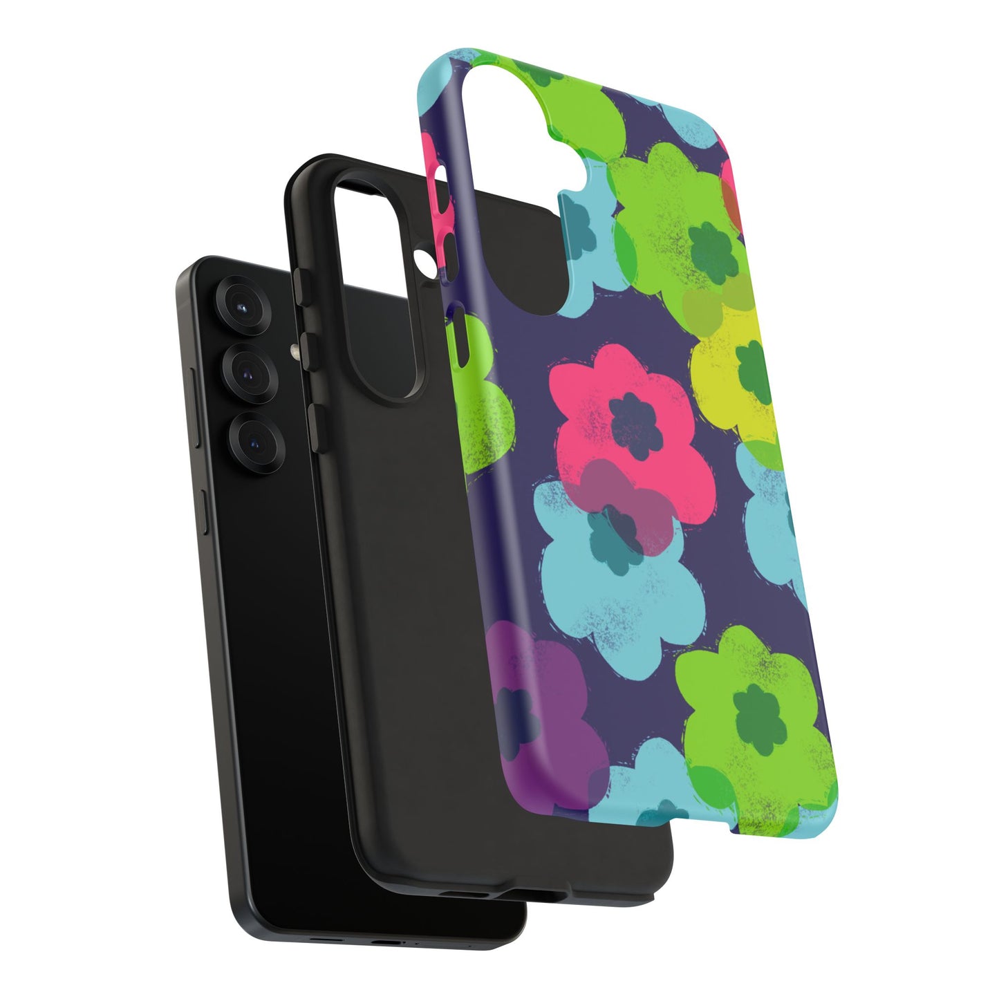 Phone Case, Bright Floral Design, Tough Phone Case