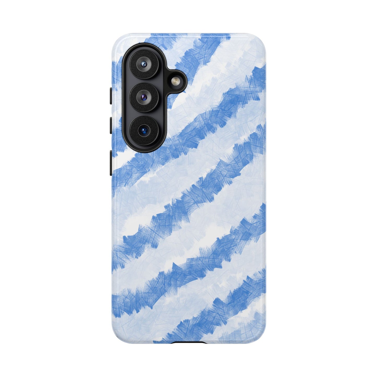 Chunky Blue Stripes Phone Case| Tough Case