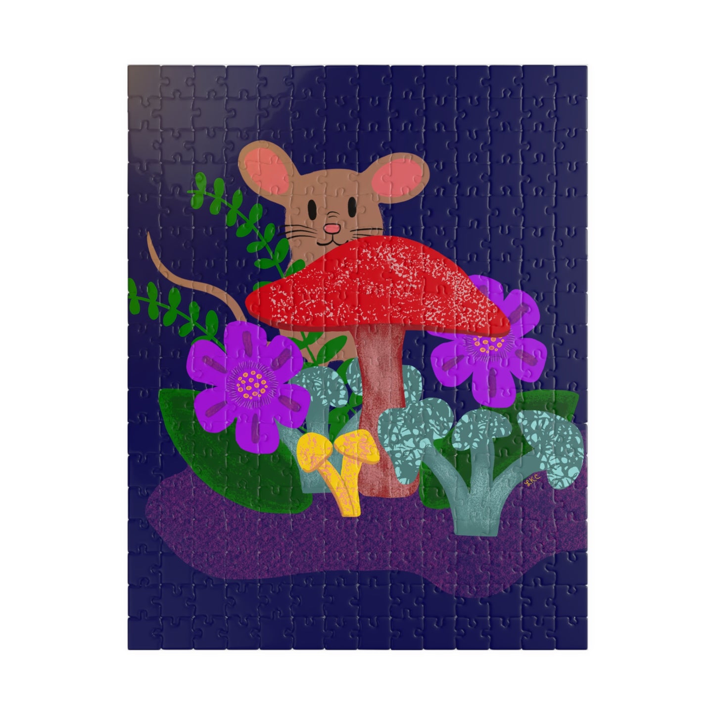 Puzzle, Mocha Mouse in Mushroom Forest, Jigsaw Puzzle, Family Fun, 110-520 Pieces
