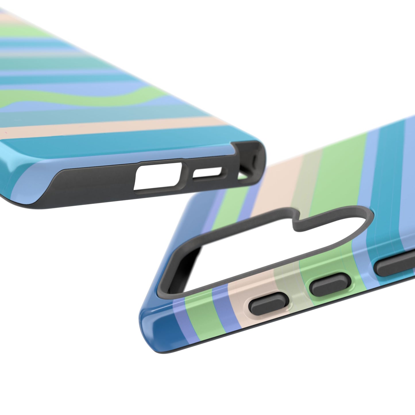 Cool Blue Stripes Phone Case| Tough Case