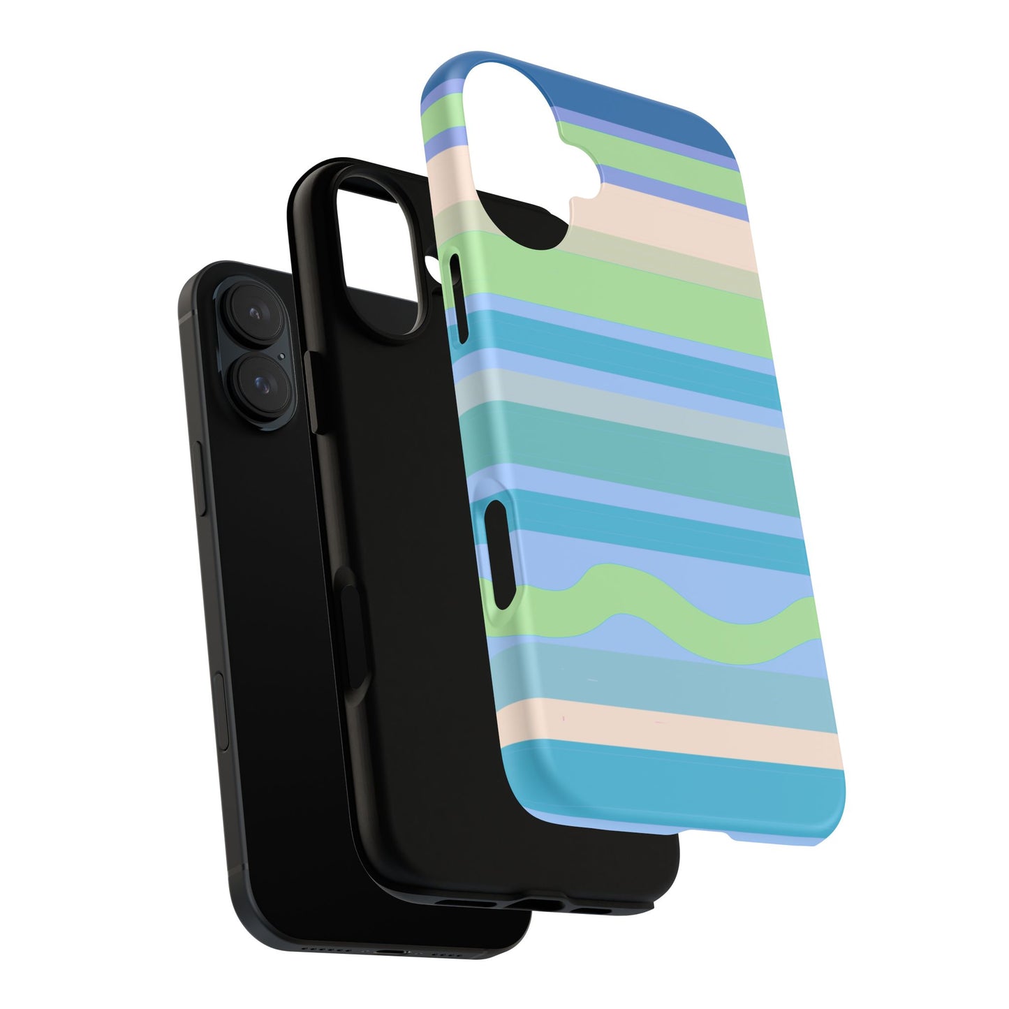 Cool Blue Stripes Phone Case| Tough Case