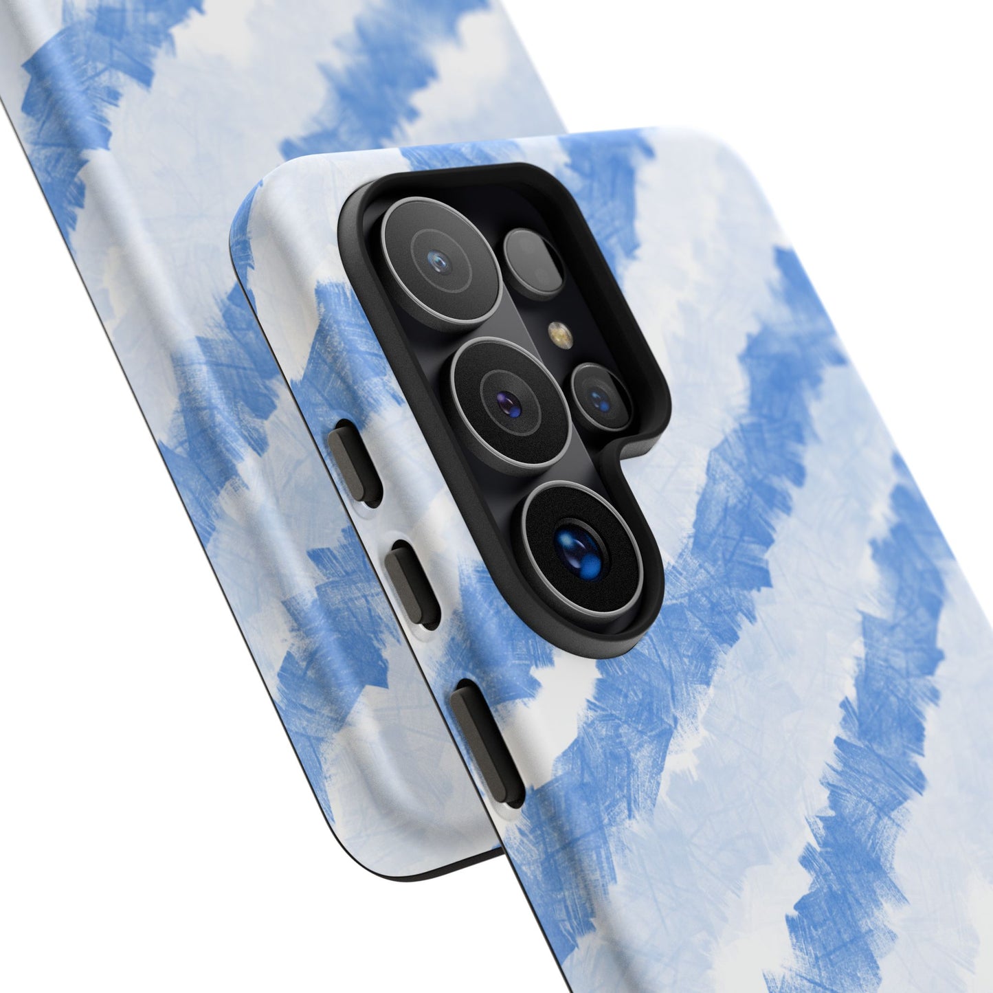 Chunky Blue Stripes Phone Case| Tough Case