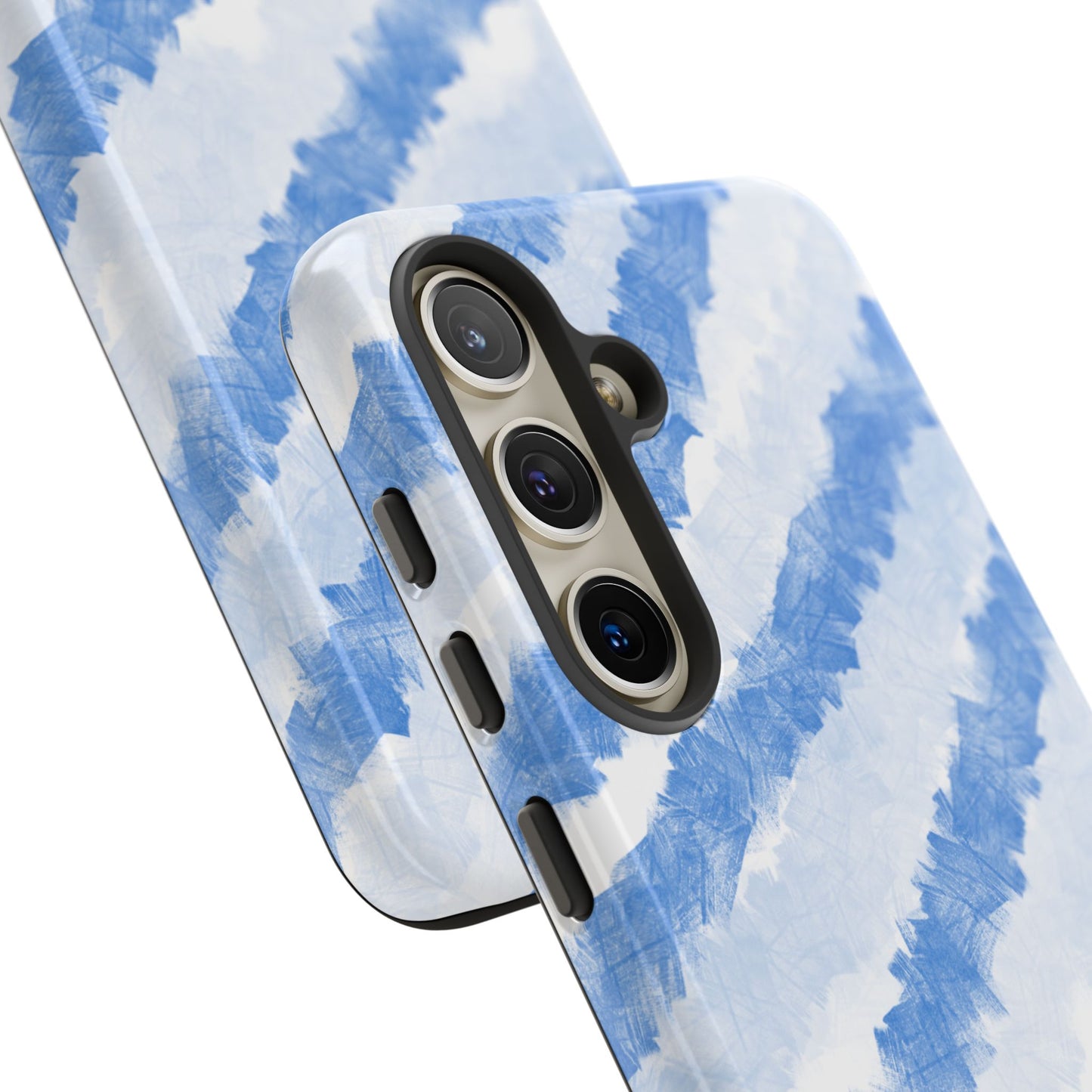 Chunky Blue Stripes Phone Case| Tough Case