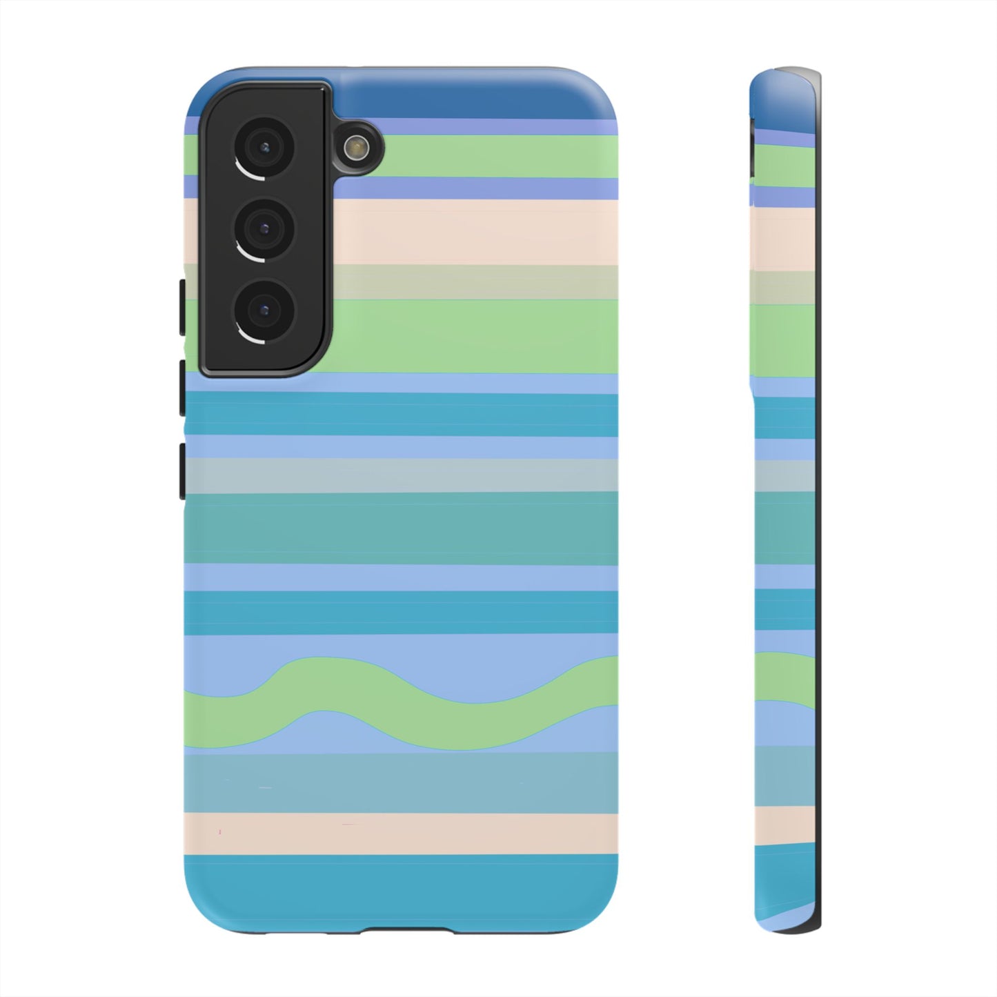 Cool Blue Stripes Phone Case| Tough Case