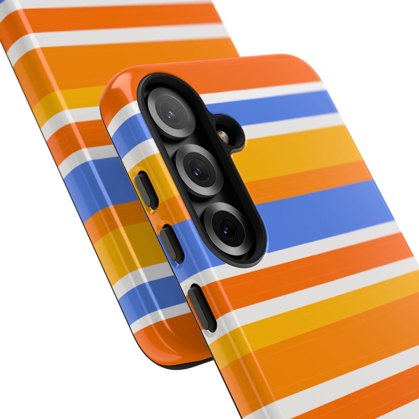 Citrus Orange Stripes Phone Case| Tough Case
