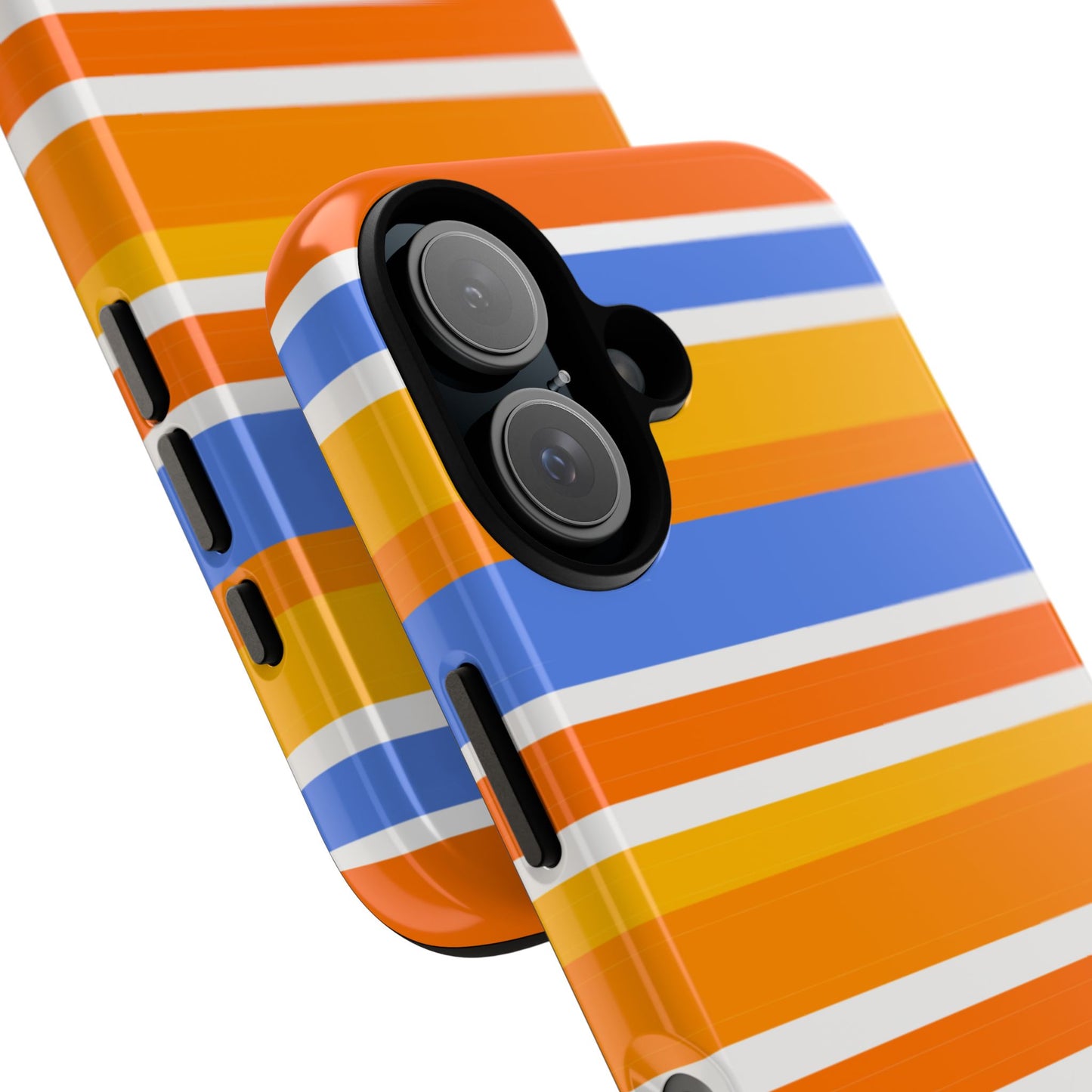 Citrus Orange Stripes Phone Case| Tough Case