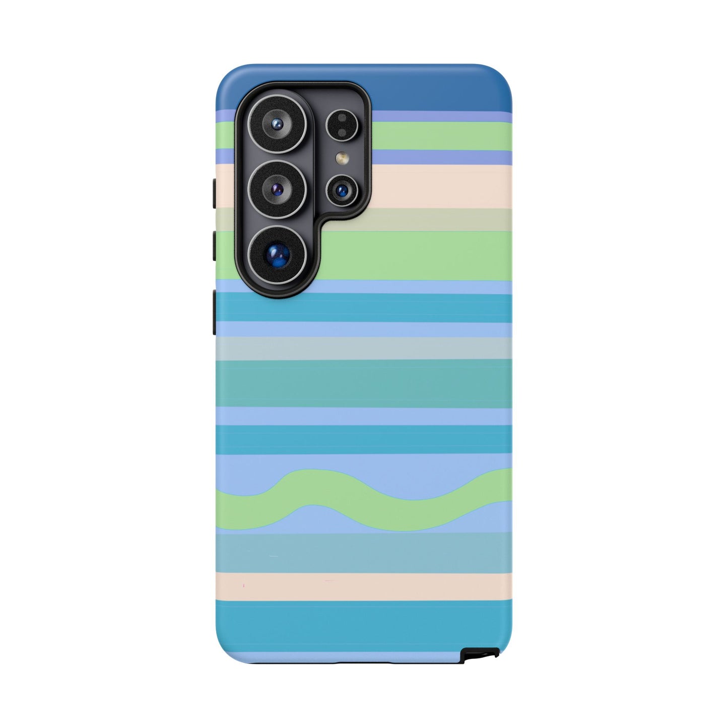 Cool Blue Stripes Phone Case| Tough Case