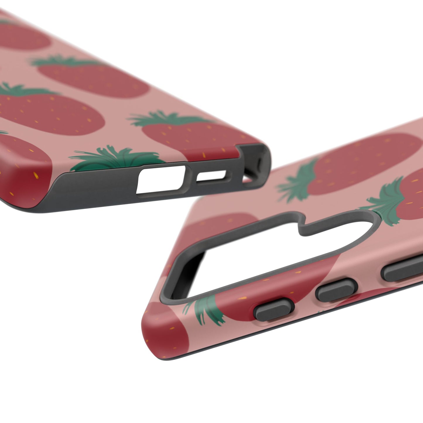 Phone Case, Strawberry Painted Design, Tough Phone Case