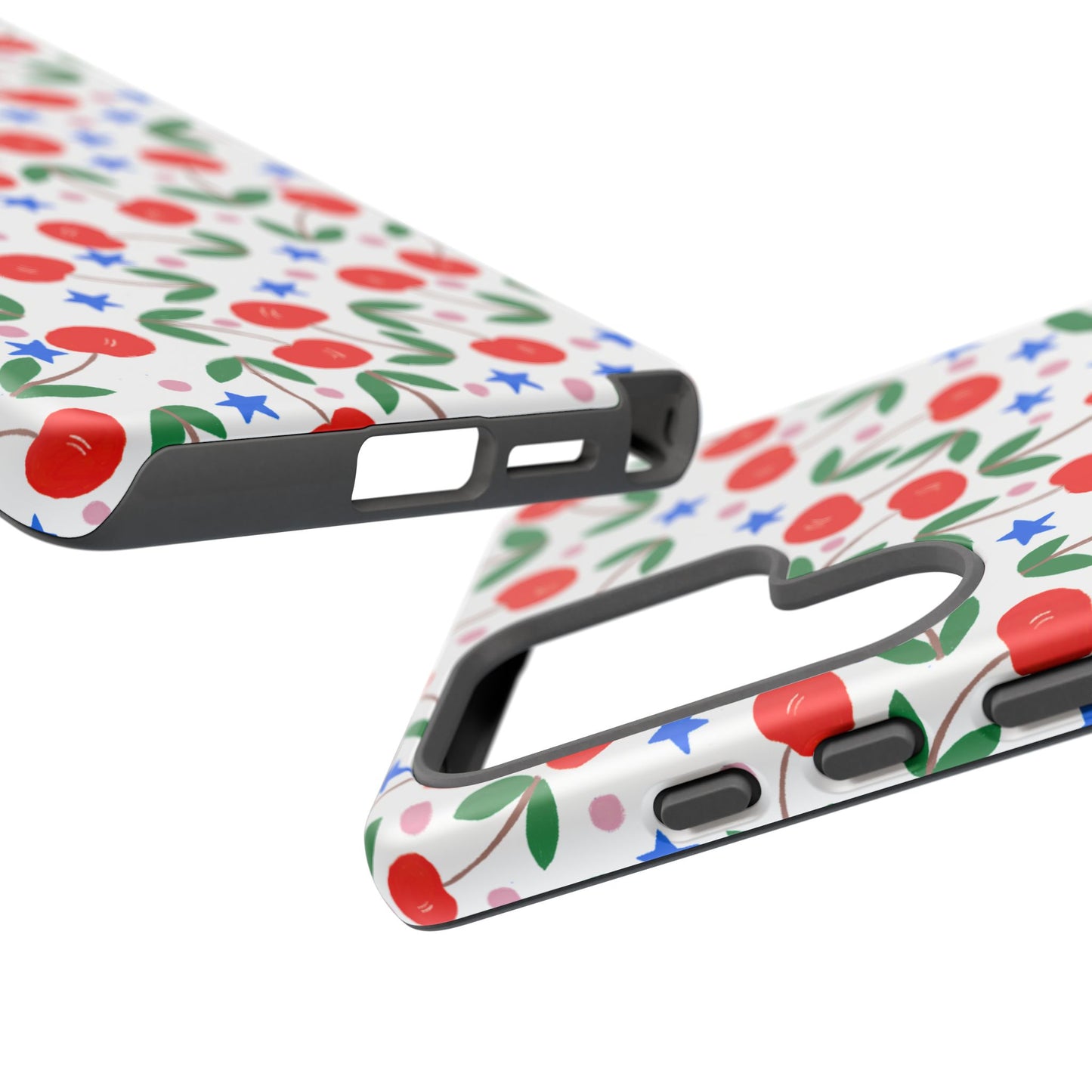 Phone Case, Cheerful Cherries Art Design, Tough Phone Case