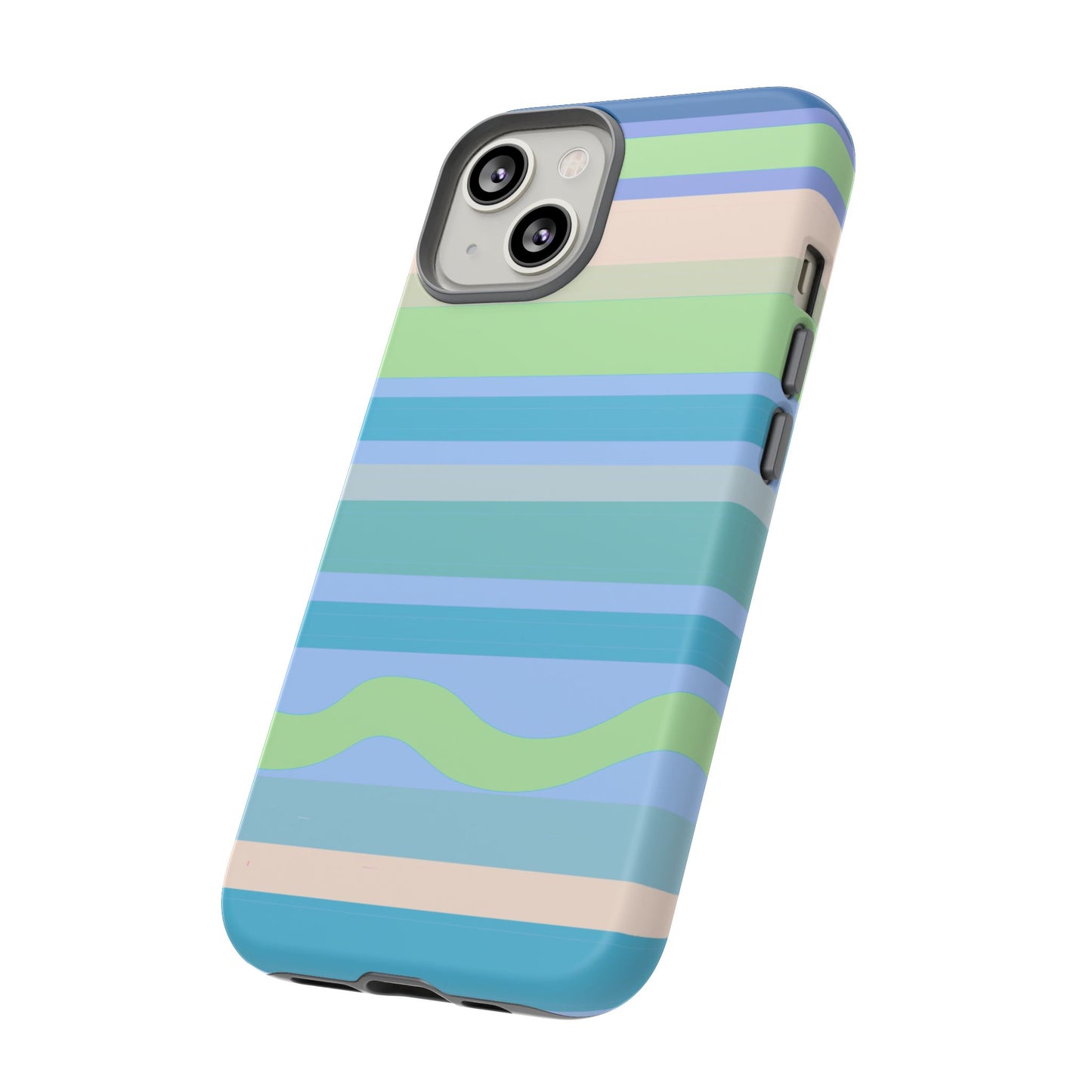 Cool Blue Stripes Phone Case| Tough Case