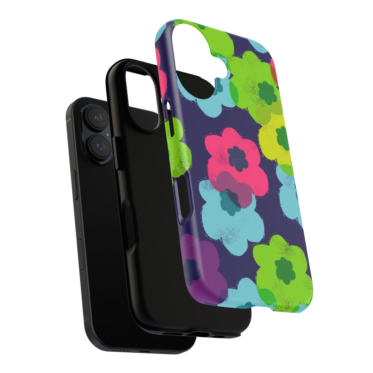 Phone Case, Bright Floral Design, Tough Phone Case