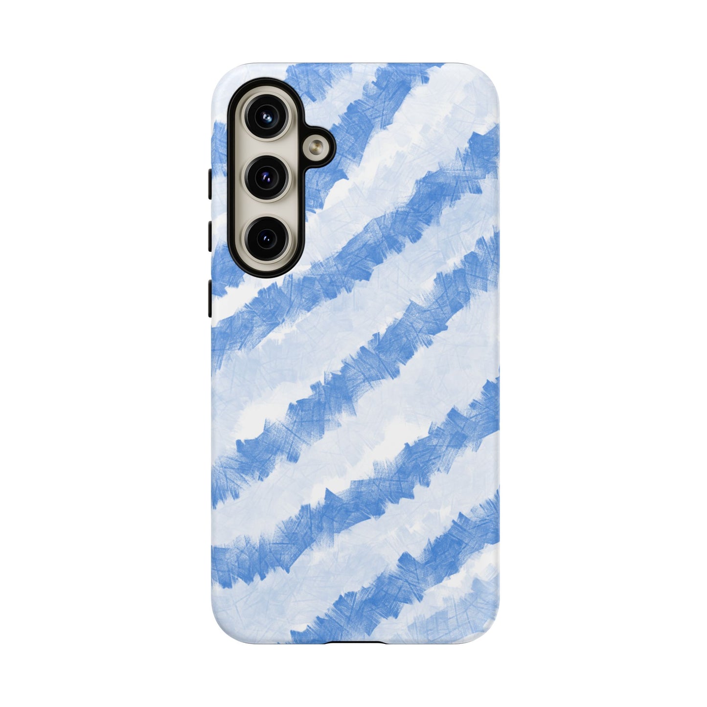 Chunky Blue Stripes Phone Case| Tough Case