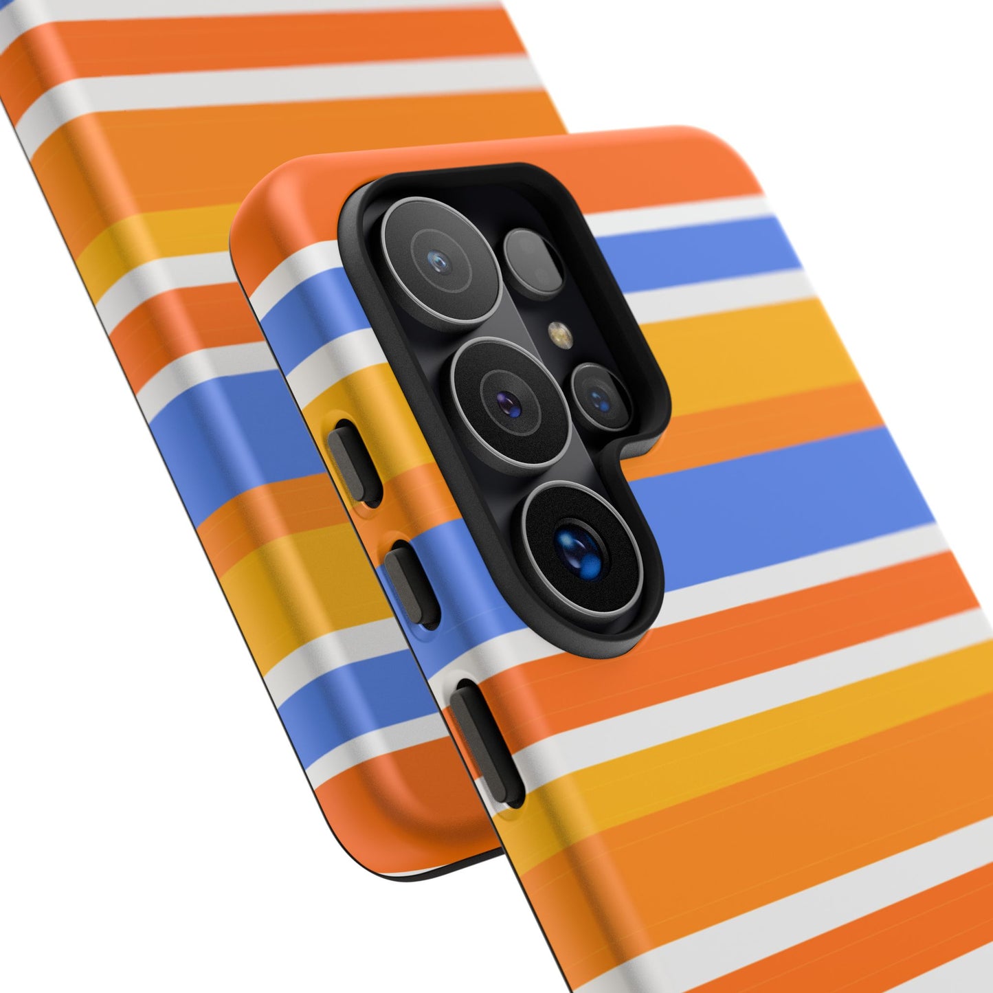 Citrus Orange Stripes Phone Case| Tough Case