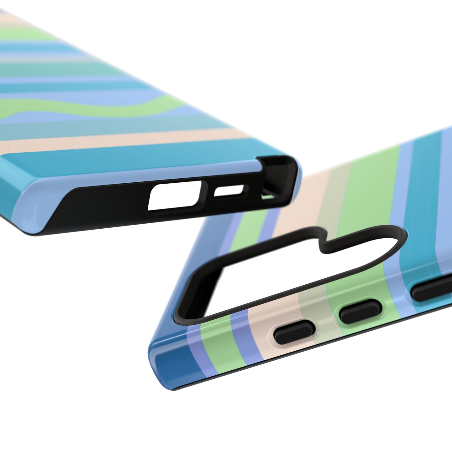 Cool Blue Stripes Phone Case| Tough Case