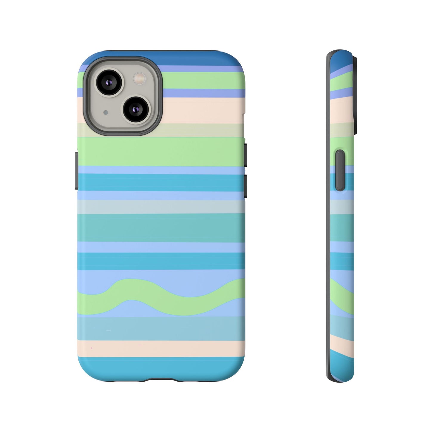 Cool Blue Stripes Phone Case| Tough Case