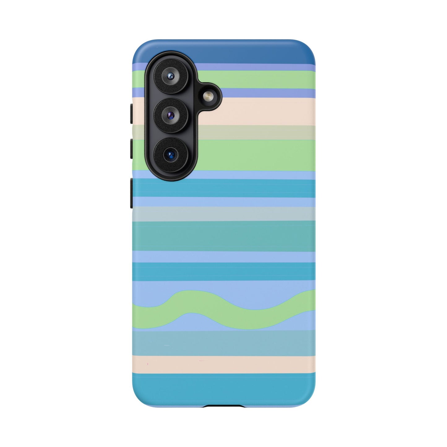 Cool Blue Stripes Phone Case| Tough Case