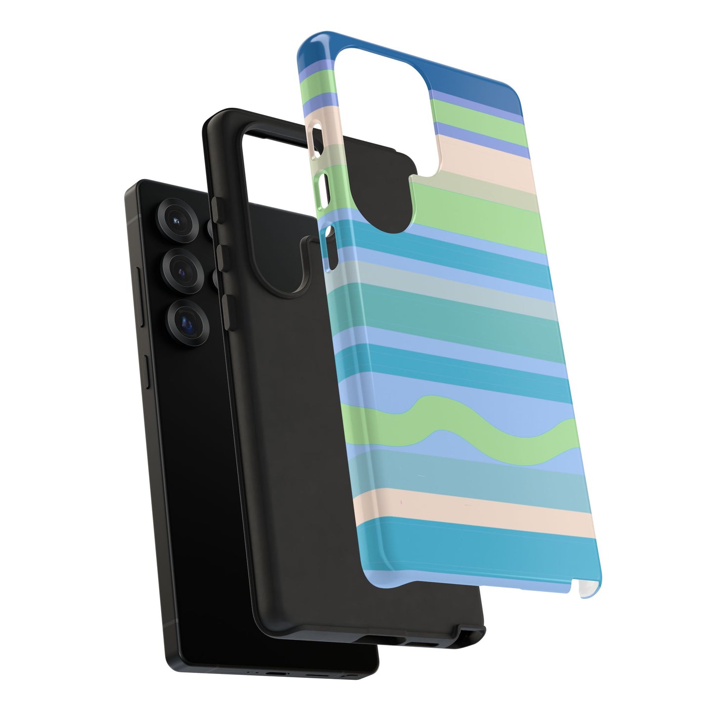 Cool Blue Stripes Phone Case| Tough Case