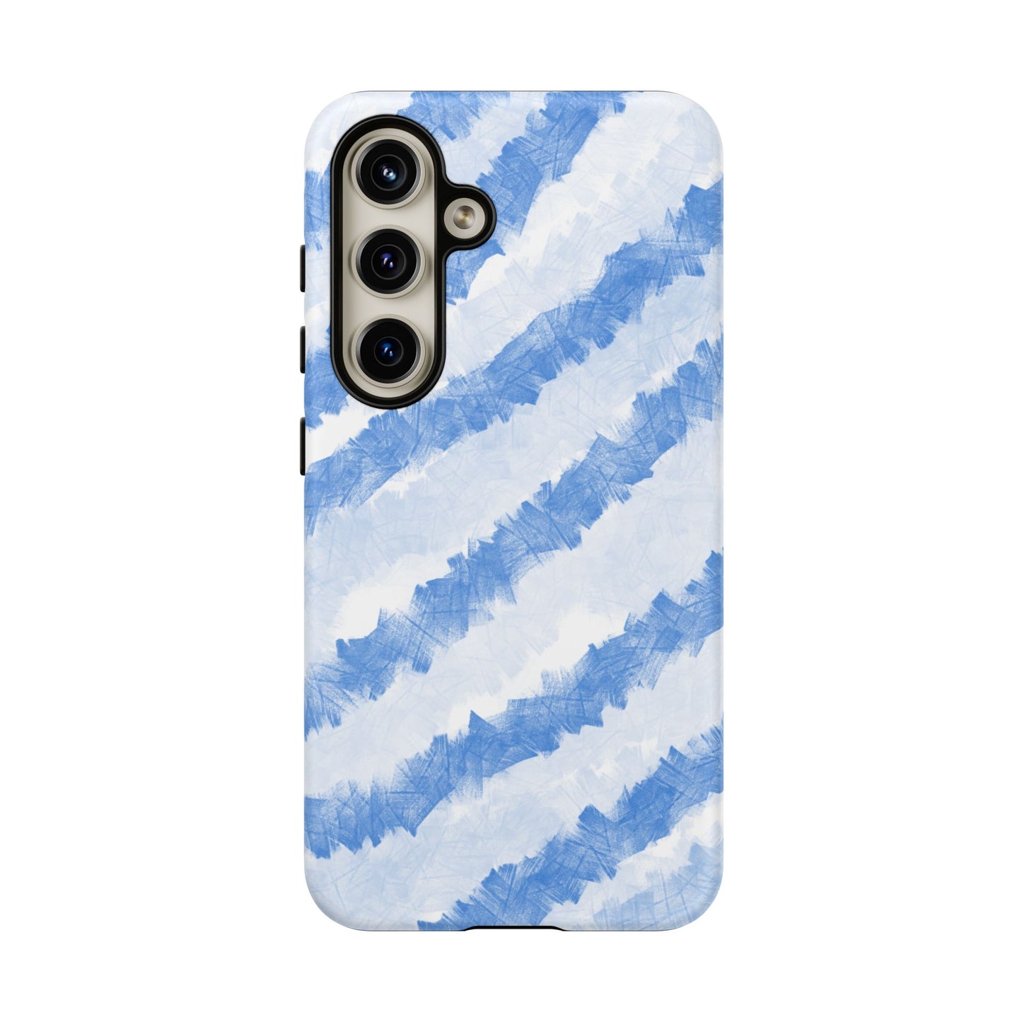 Chunky Blue Stripes Phone Case| Tough Case