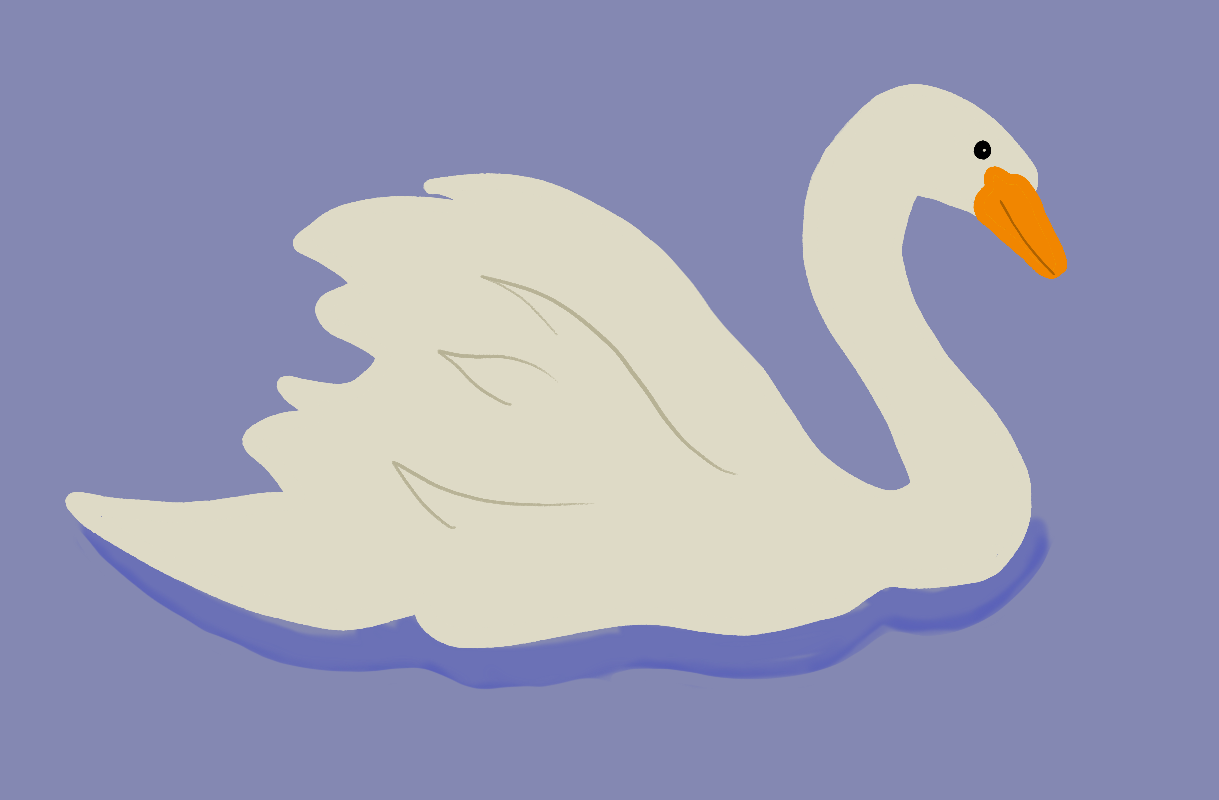 Swan Vinyl Sticker